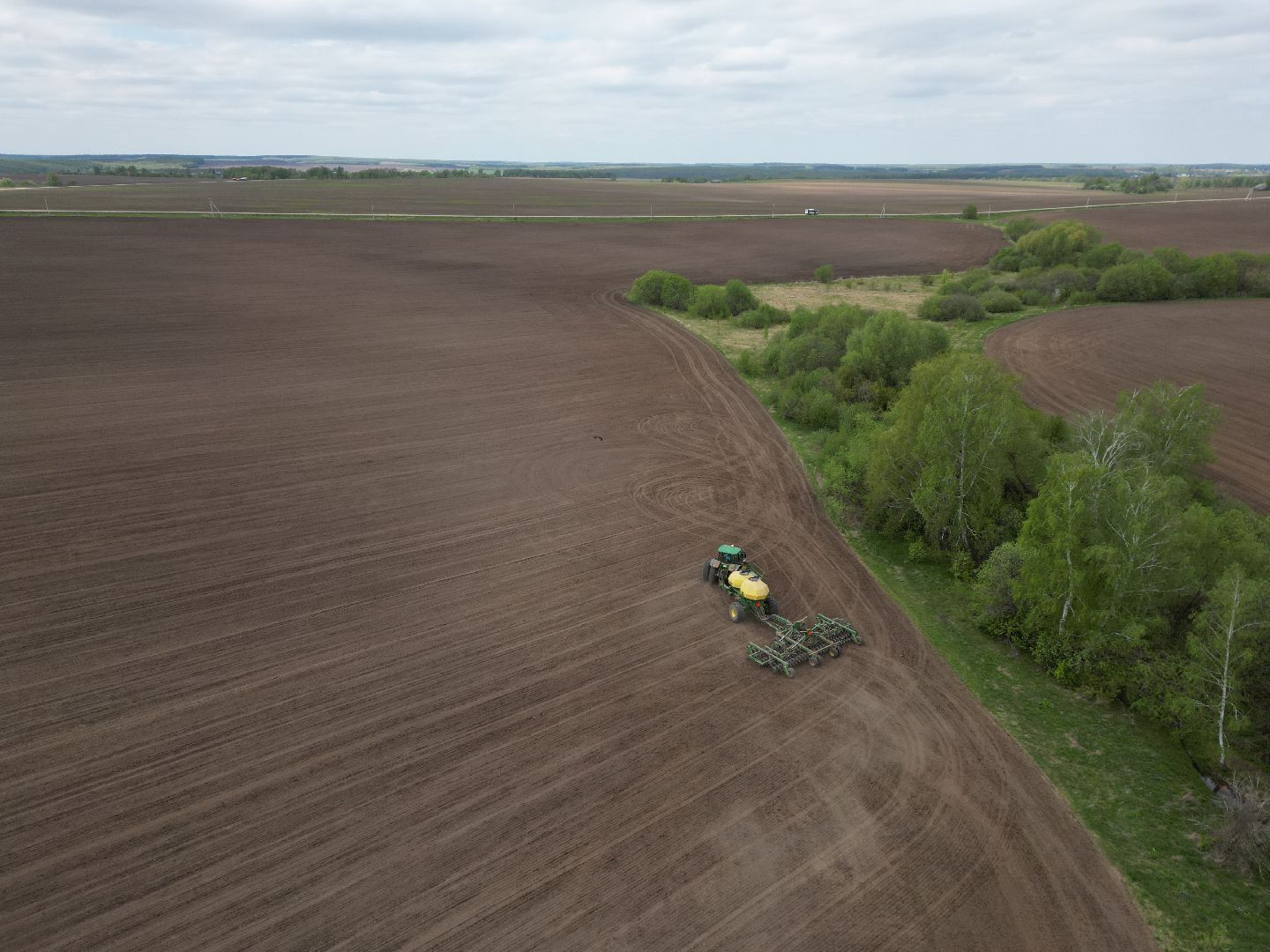видео с коптера, зарайск, посевная, сельское хозяйство,