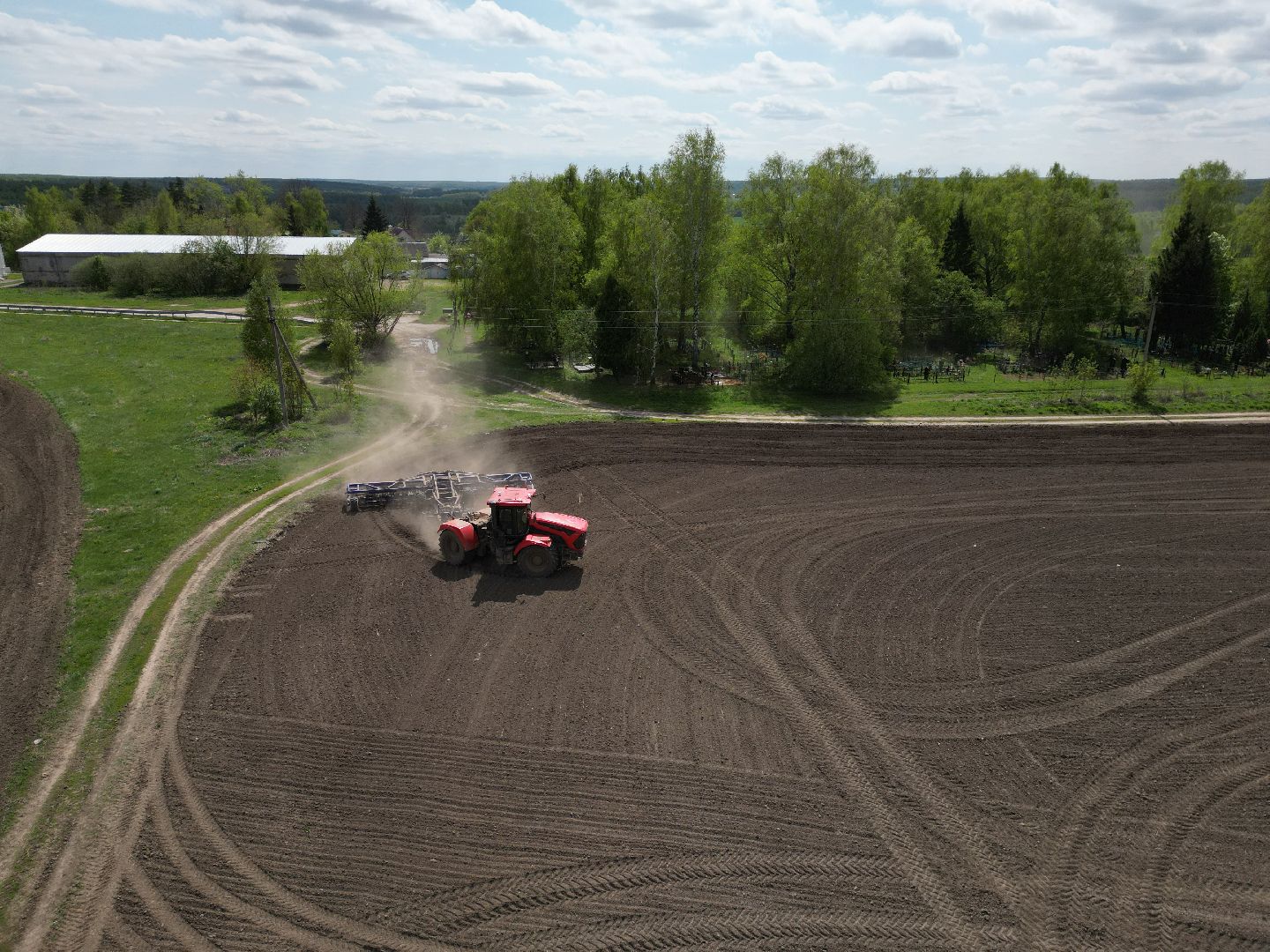 видео с коптера, зарайск, посевная, сельское хозяйство,