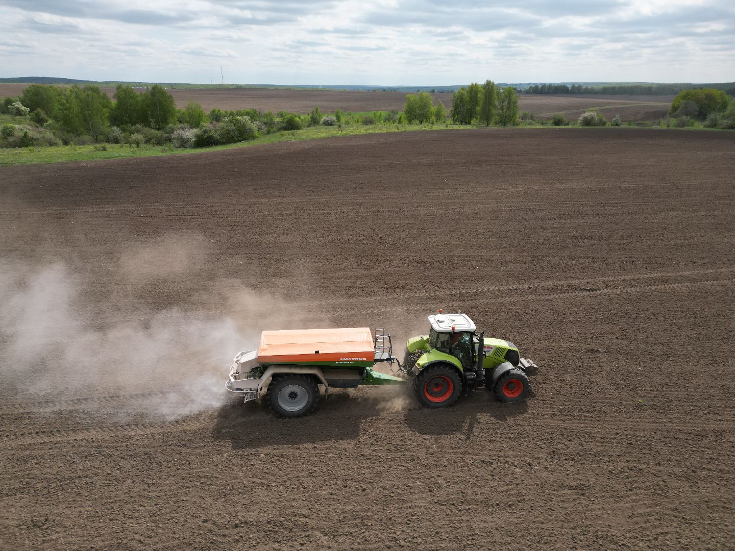 видео с коптера, зарайск, посевная, сельское хозяйство,