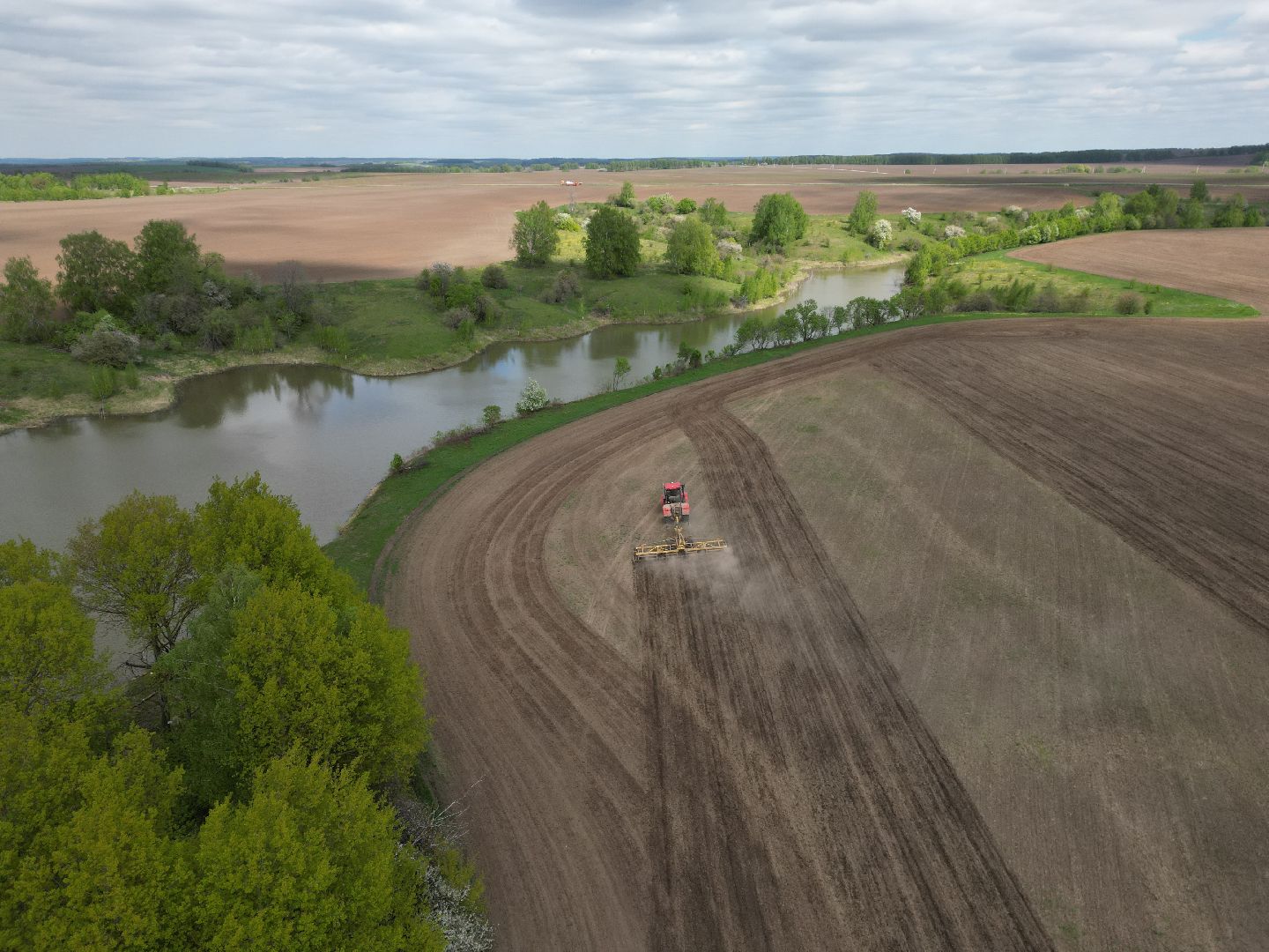 видео с коптера, зарайск, посевная, сельское хозяйство,