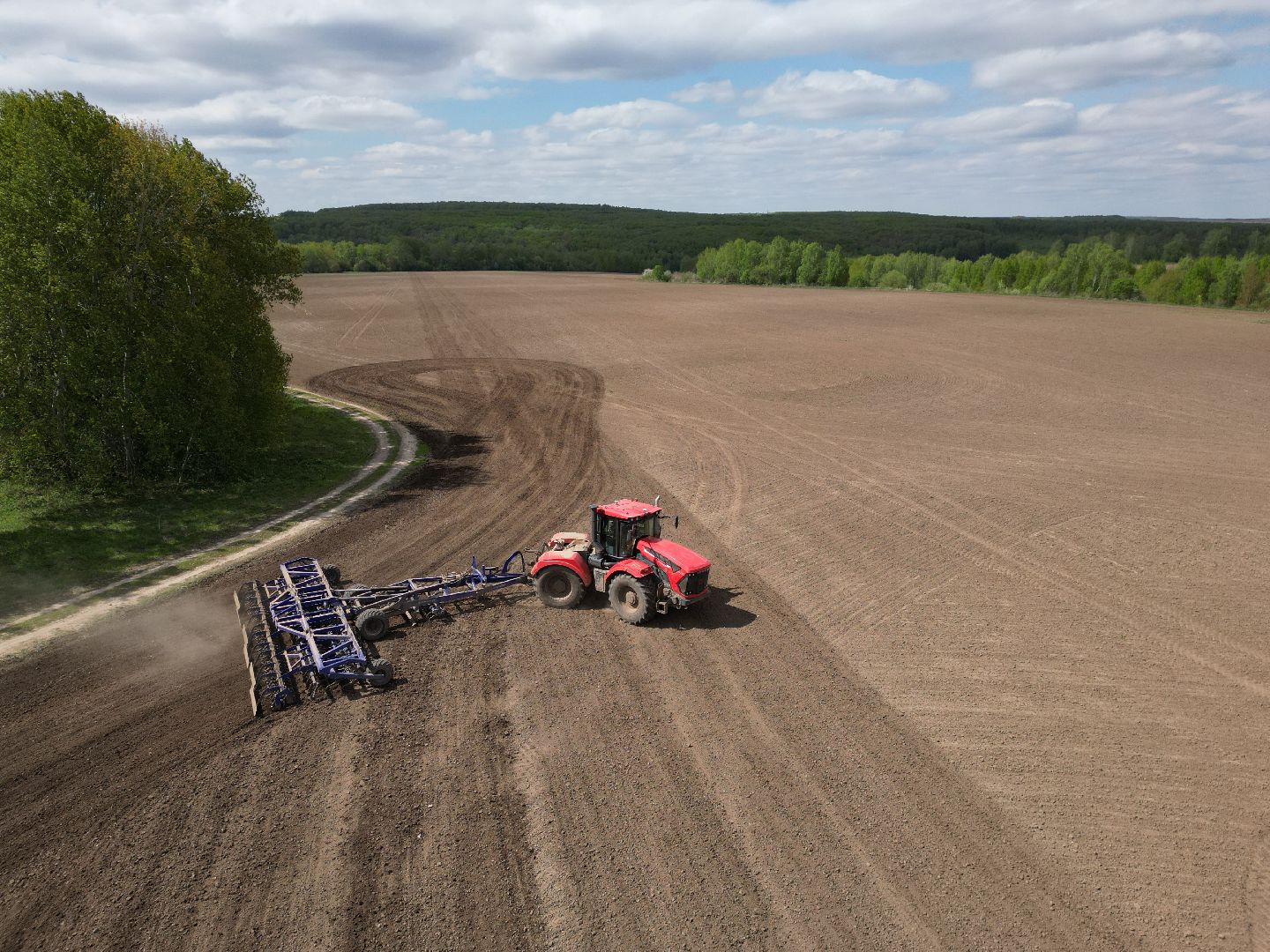 видео с коптера, зарайск, посевная, сельское хозяйство,