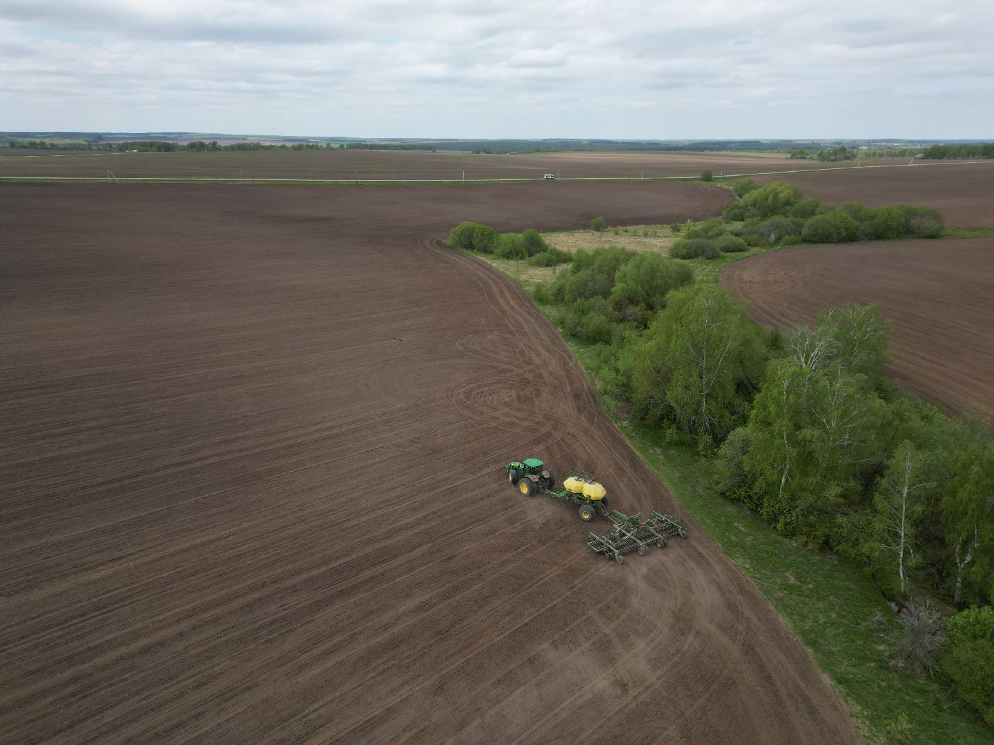видео с коптера, зарайск, посевная, сельское хозяйство,