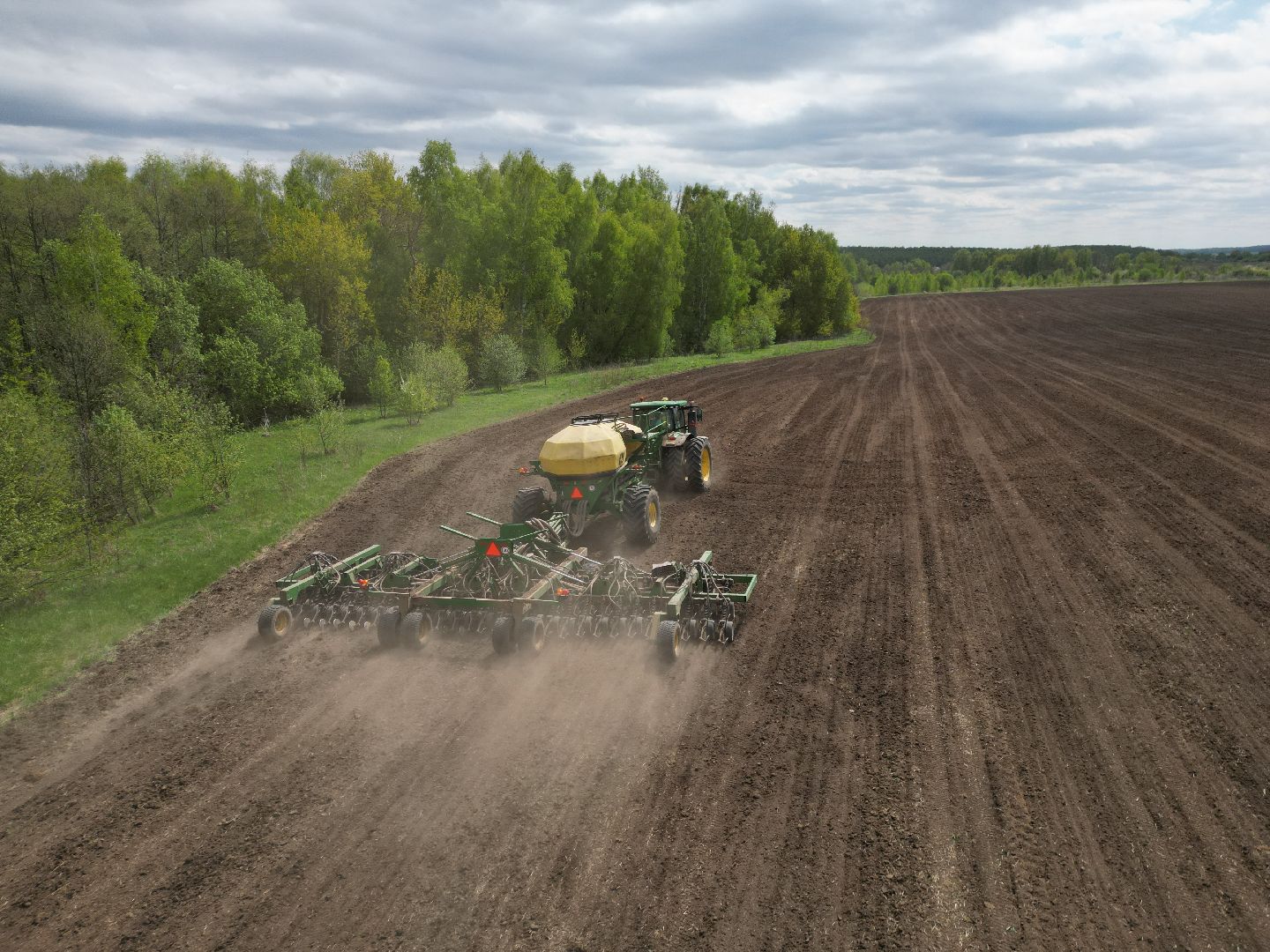 видео с коптера, зарайск, посевная, сельское хозяйство,