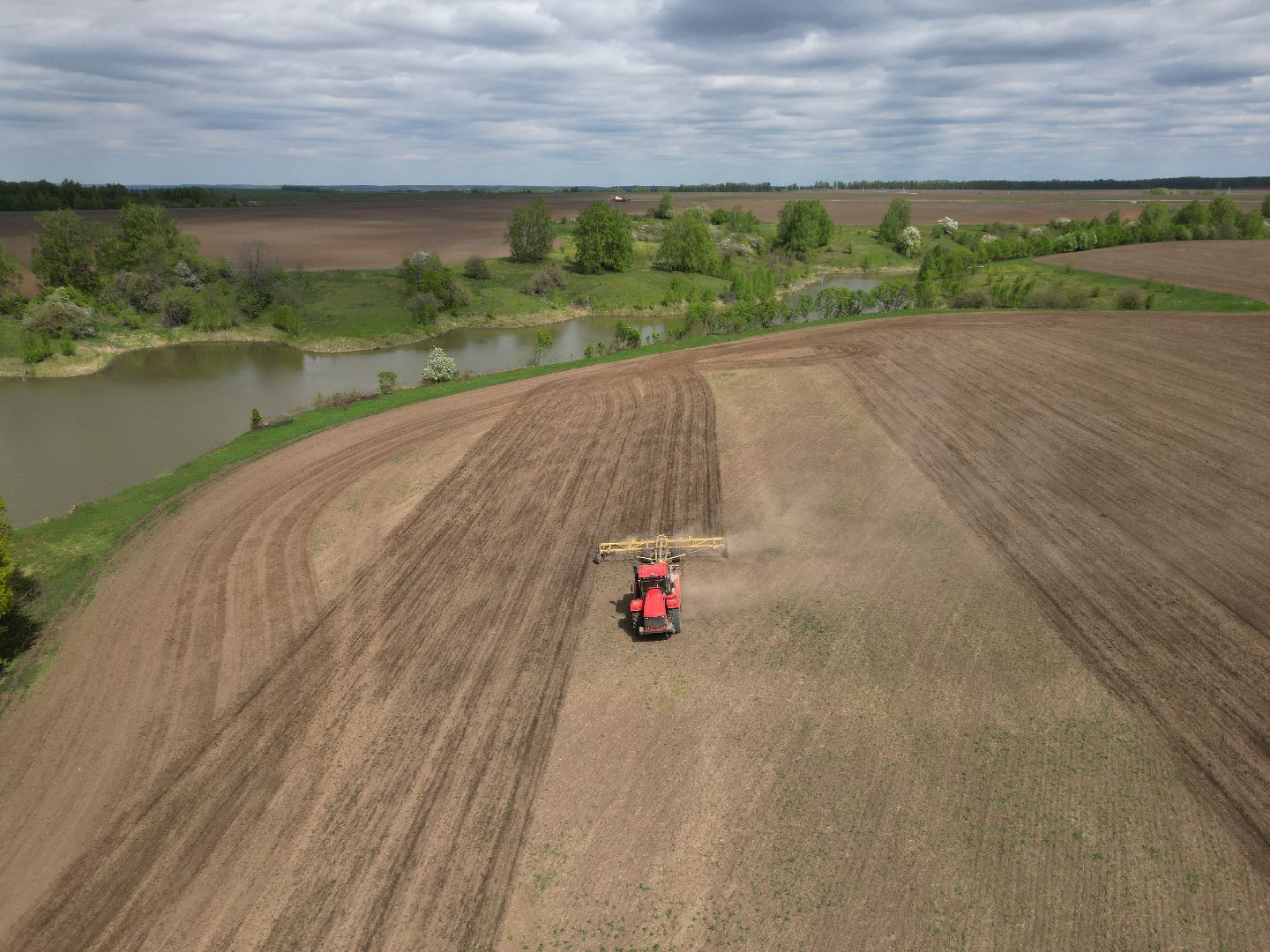 видео с коптера, зарайск, посевная, сельское хозяйство,