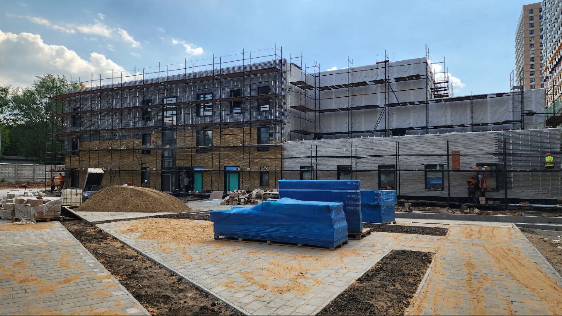 люберцы, строительство детского сада, благоустройство,