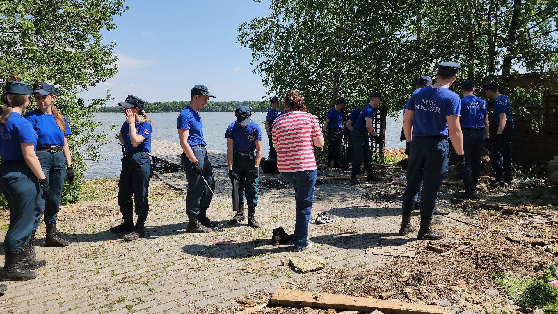 экологическая акция, очистка водоема, Бисеровское озеро, Бисерово, Богородский городской округ,