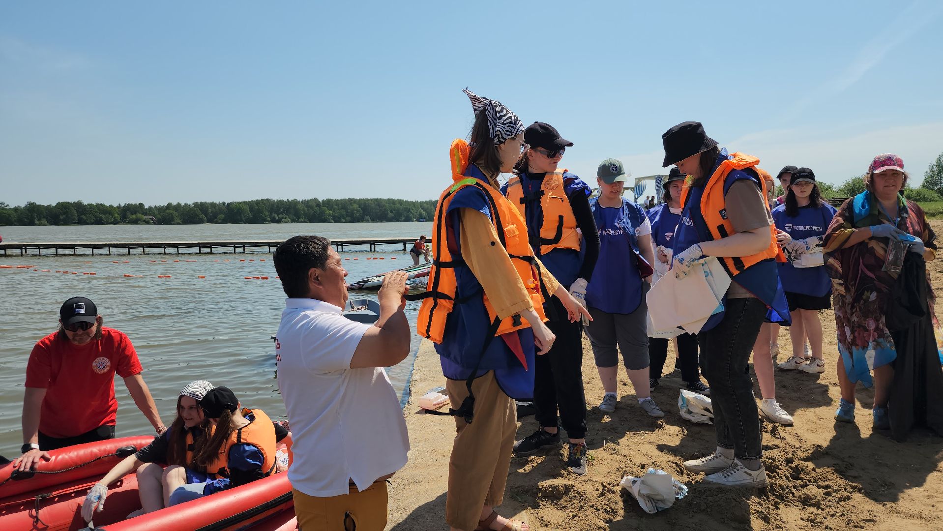 экологическая акция, очистка водоема, Бисеровское озеро, Бисерово, Богородский городской округ,