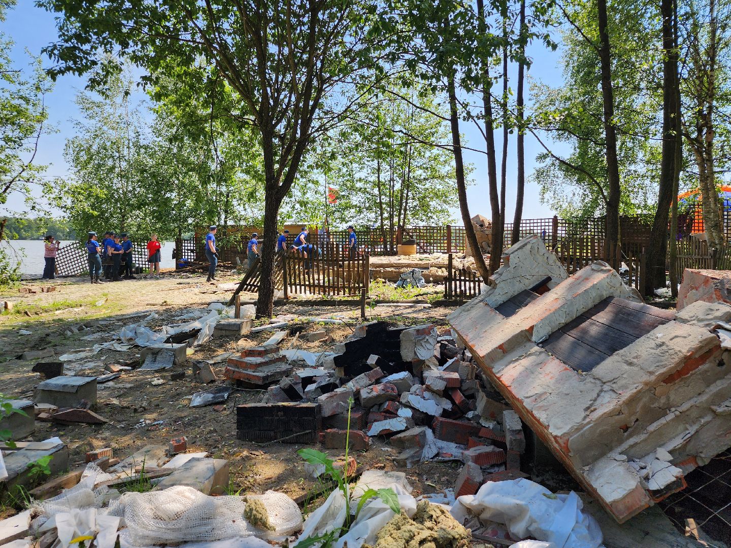 экологическая акция, очистка водоема, Бисеровское озеро, Бисерово, Богородский городской округ,