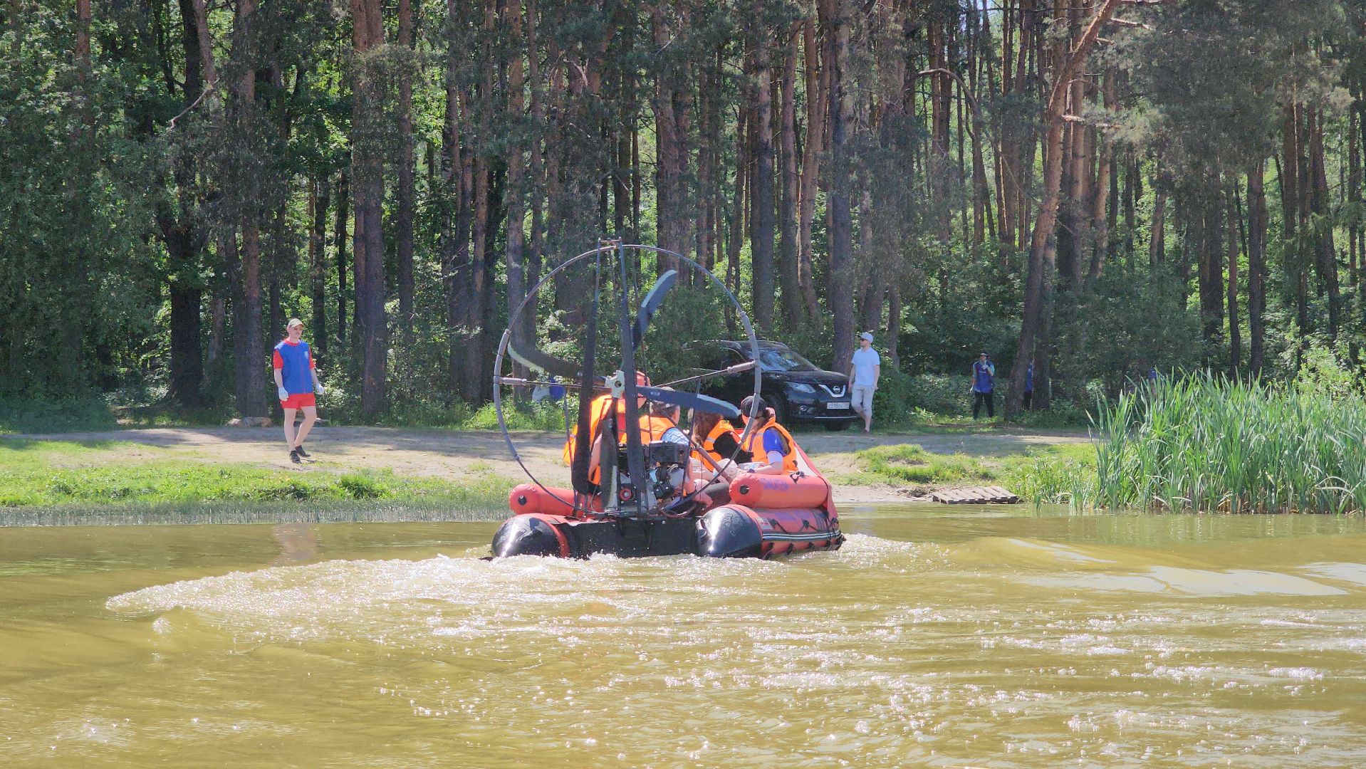 экологическая акция, очистка водоема, Бисеровское озеро, Бисерово, Богородский городской округ,