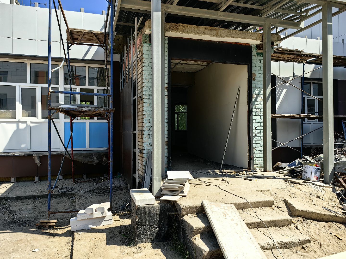 капитальный ремонт, школа, отделочные работы, фасад, благоустройство,