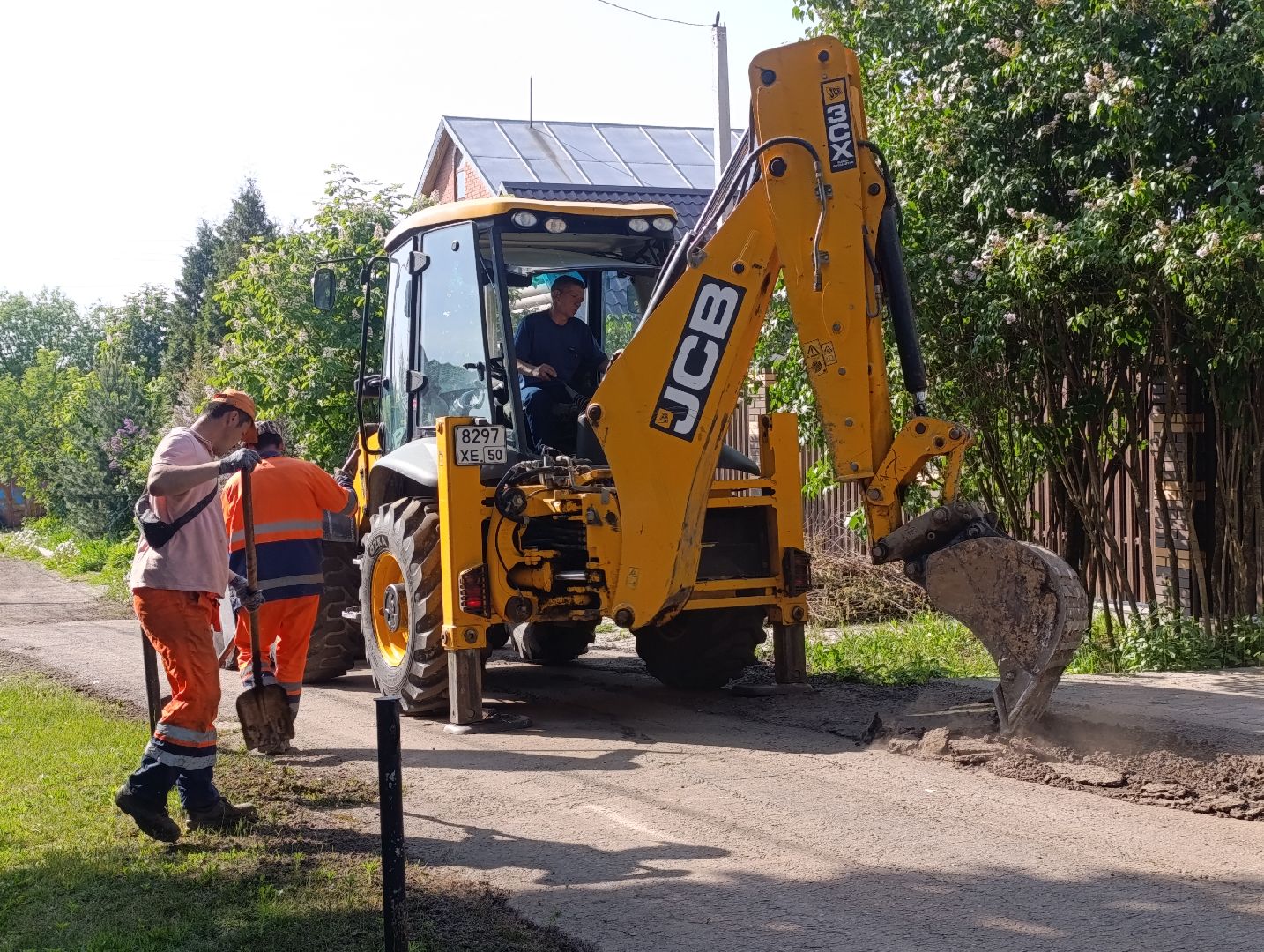 Бронницы, Ремонт дороги, Ремонт в Бронницах, Улица Рабочая, Новый асфальт, Укладка асфальта,