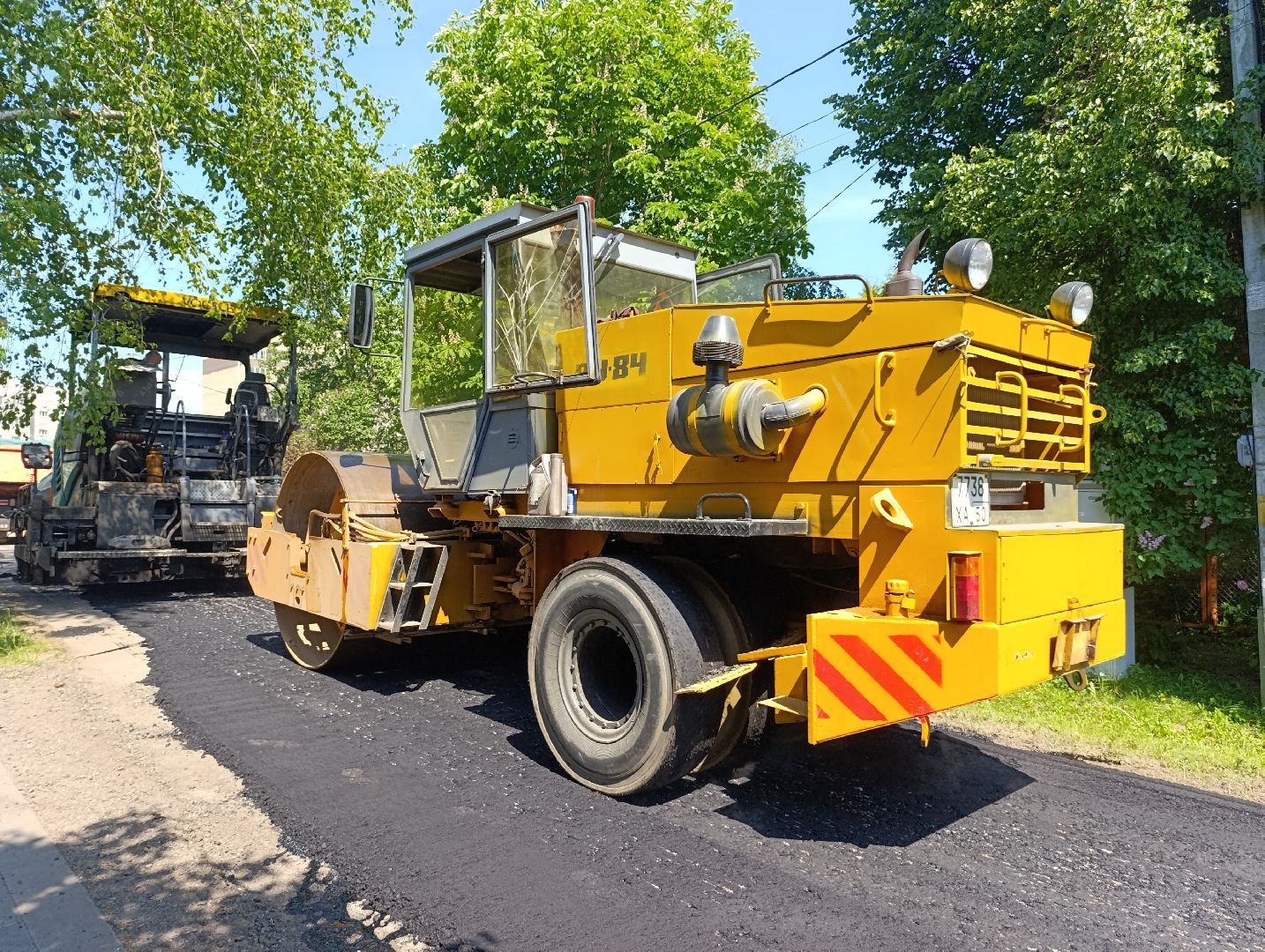 Бронницы, Ремонт дороги, Ремонт в Бронницах, Улица Рабочая, Новый асфальт, Укладка асфальта,