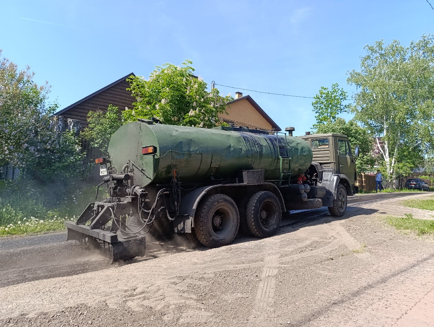 Бронницы, Ремонт дороги, Ремонт в Бронницах, Улица Рабочая, Новый асфальт, Укладка асфальта,