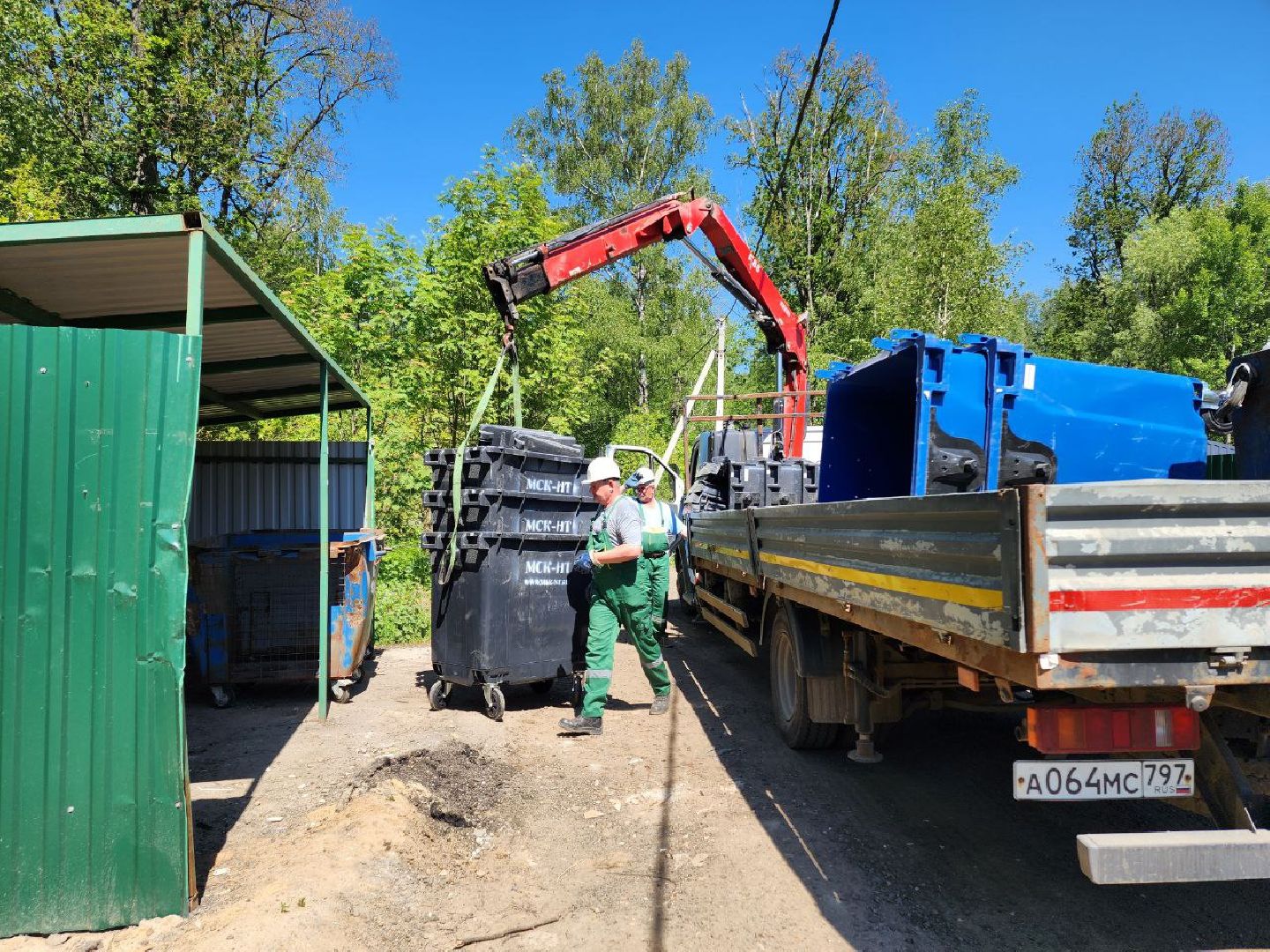 чехов, контейнерные баки, установка, администрация, мусорный контейнер, контейнерная площадка,