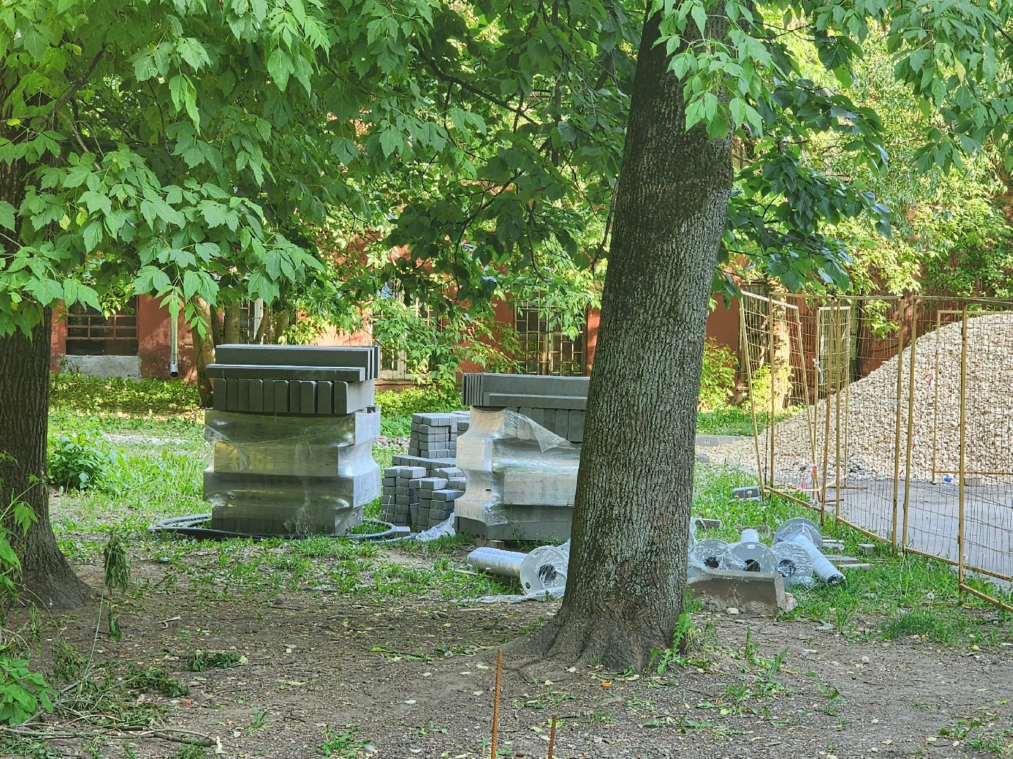 благоустройство территории, мытищи,