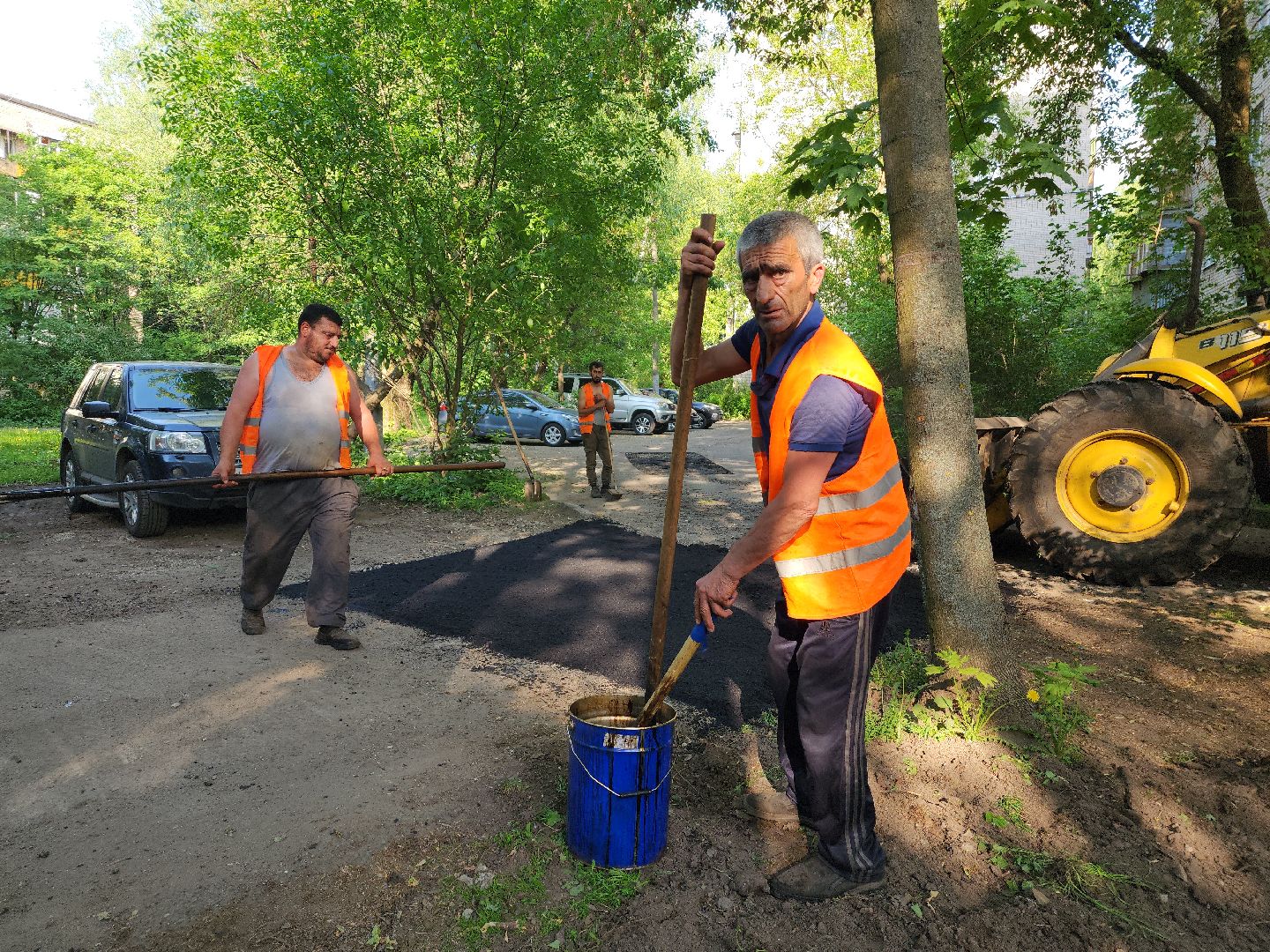пушкино, благоустройство, ямочный ремонт, дворовая территория,