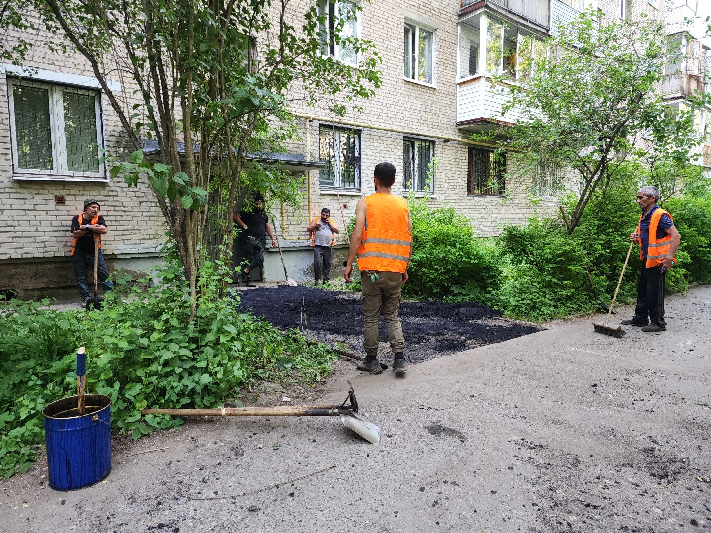 пушкино, благоустройство, ямочный ремонт, дворовая территория,