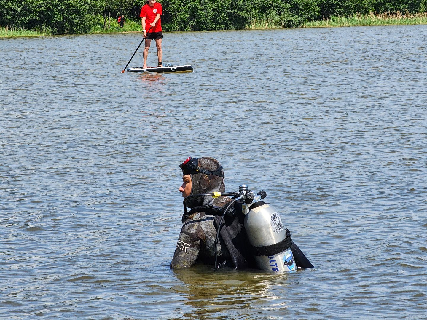 водолазы, экологическая акция, очистка водоемов, Бисерово, Богородский городской округ,