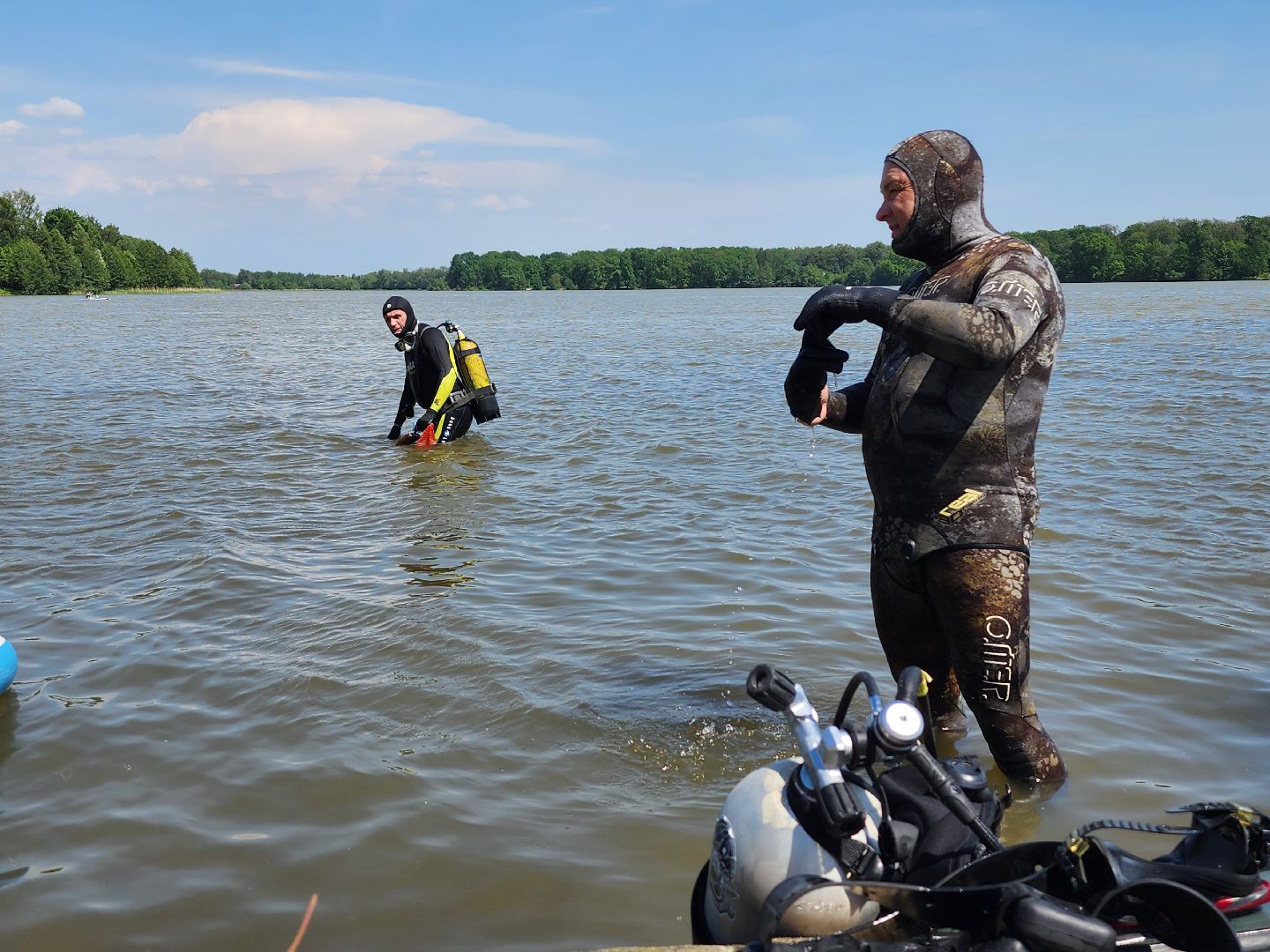водолазы, экологическая акция, очистка водоемов, Бисерово, Богородский городской округ,