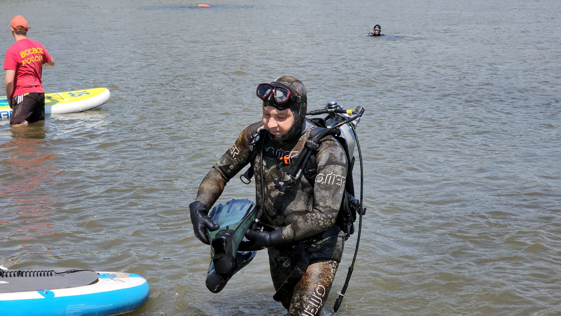 водолазы, экологическая акция, очистка водоемов, Бисерово, Богородский городской округ,