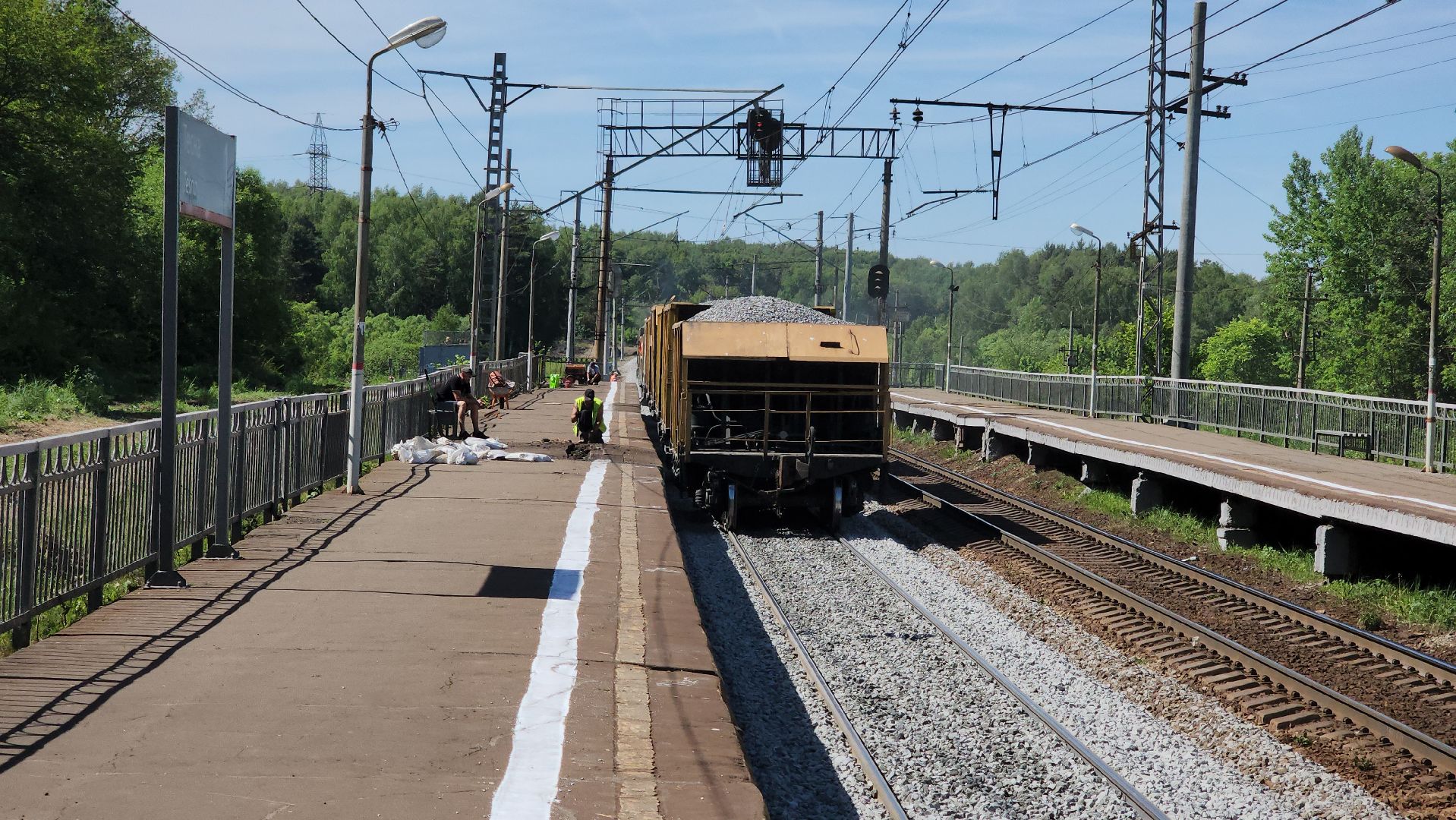 кашира, железная дорога, павелецкое направление, электрички, поезда, ожерелье, тесна, капитальный ремонт,