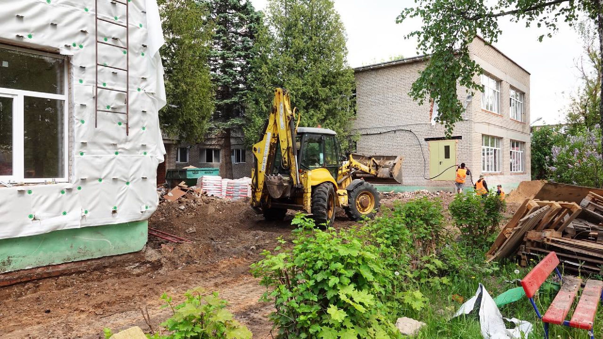 Капитальный ремонт, Детский сад, Образование, Сергиево-Посадский городской округ, Хотьково,