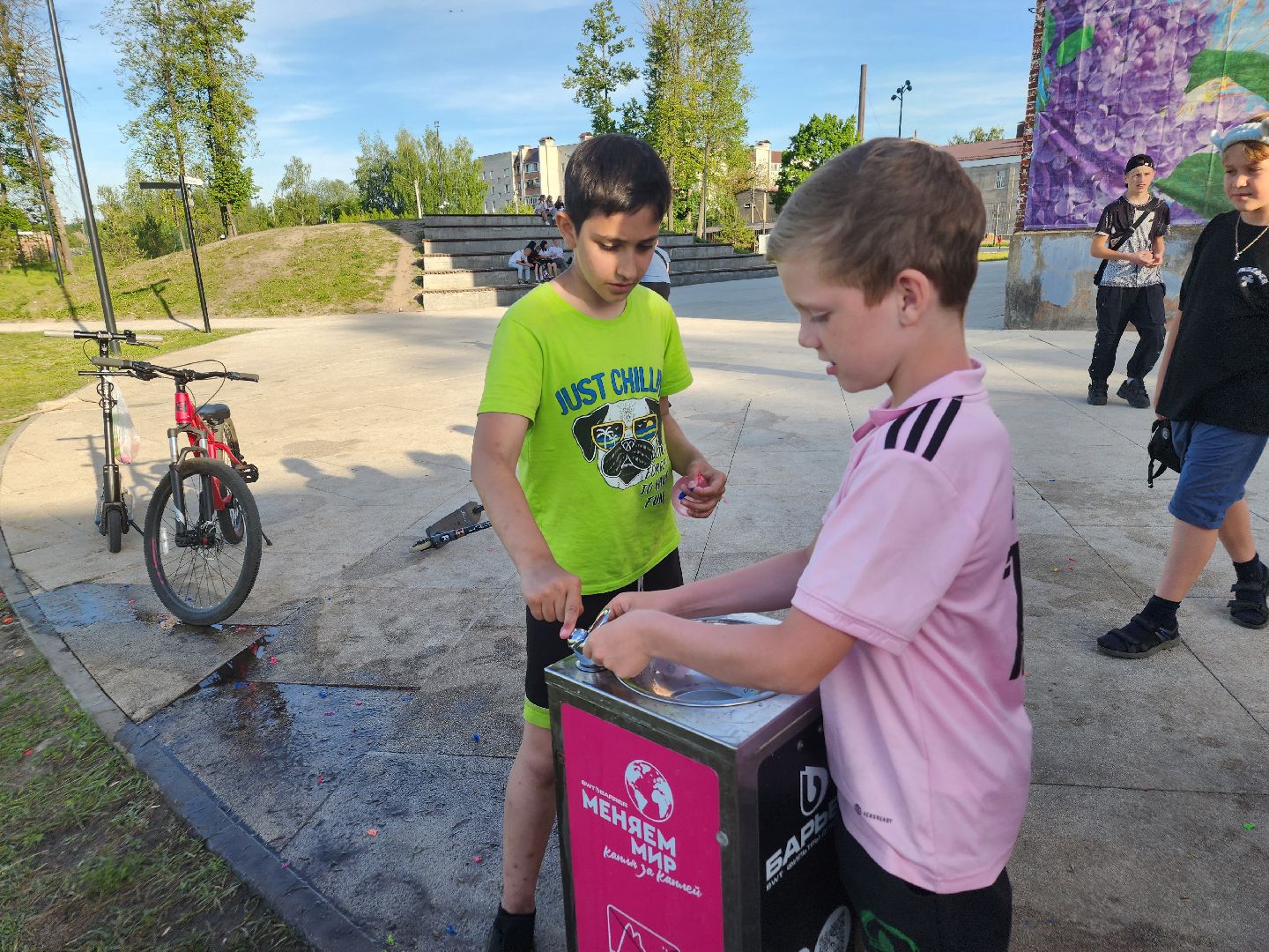 парки подмосковья, питьевой фонтанчик, орехово-зуевский округ,