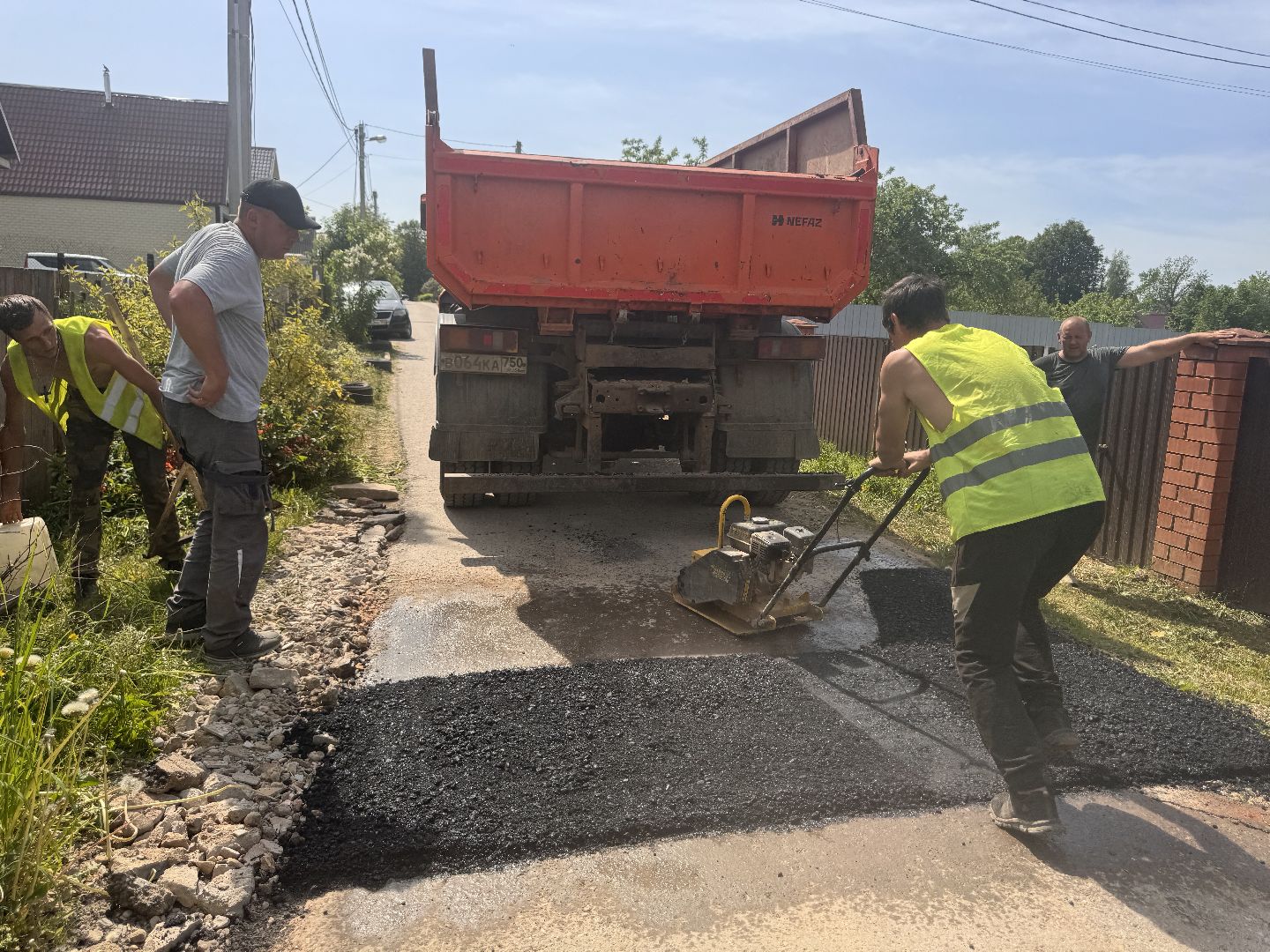 шаховская, коммунальная служба, ямочный ремонт,
