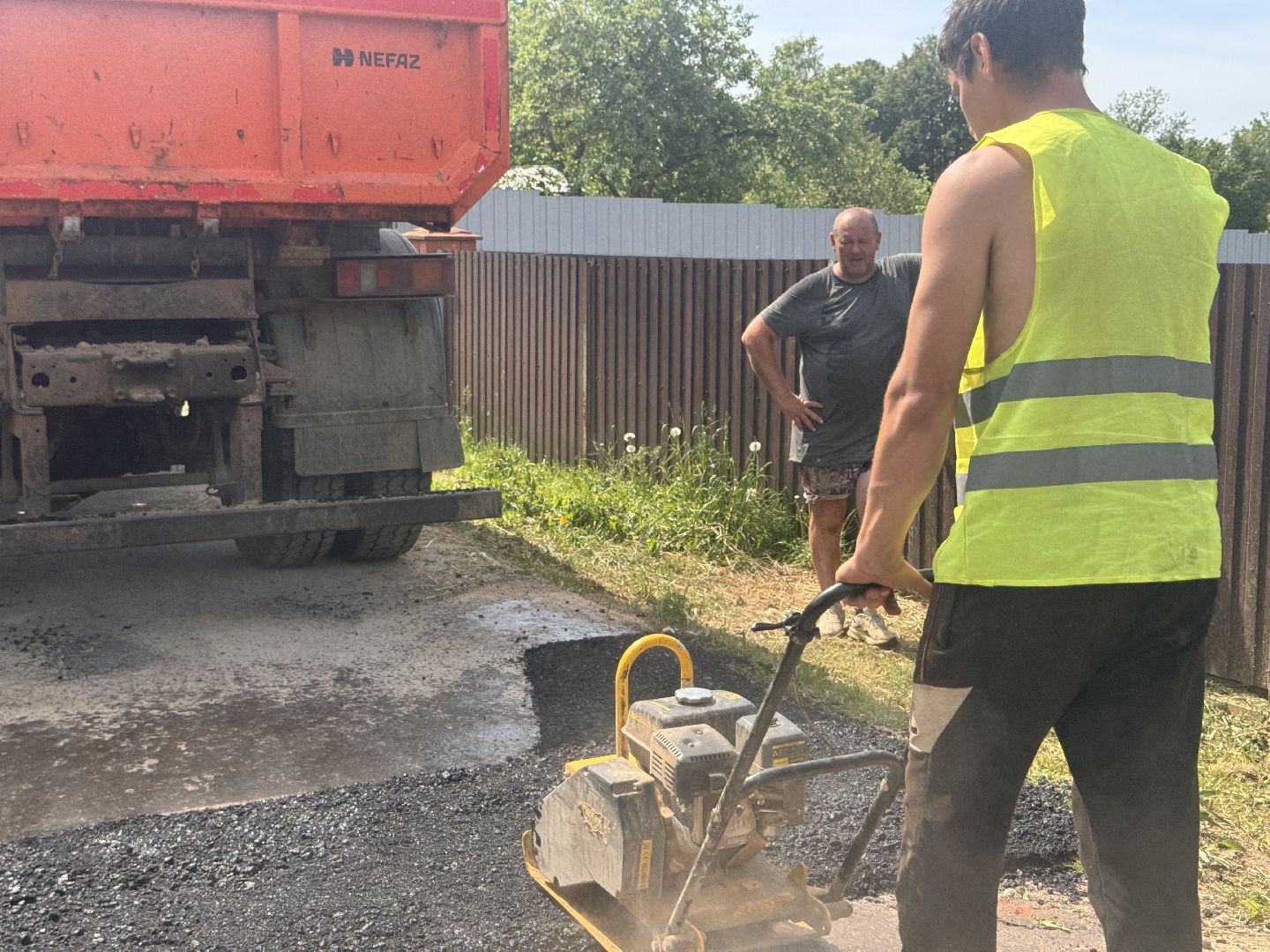 шаховская, коммунальная служба, ямочный ремонт,