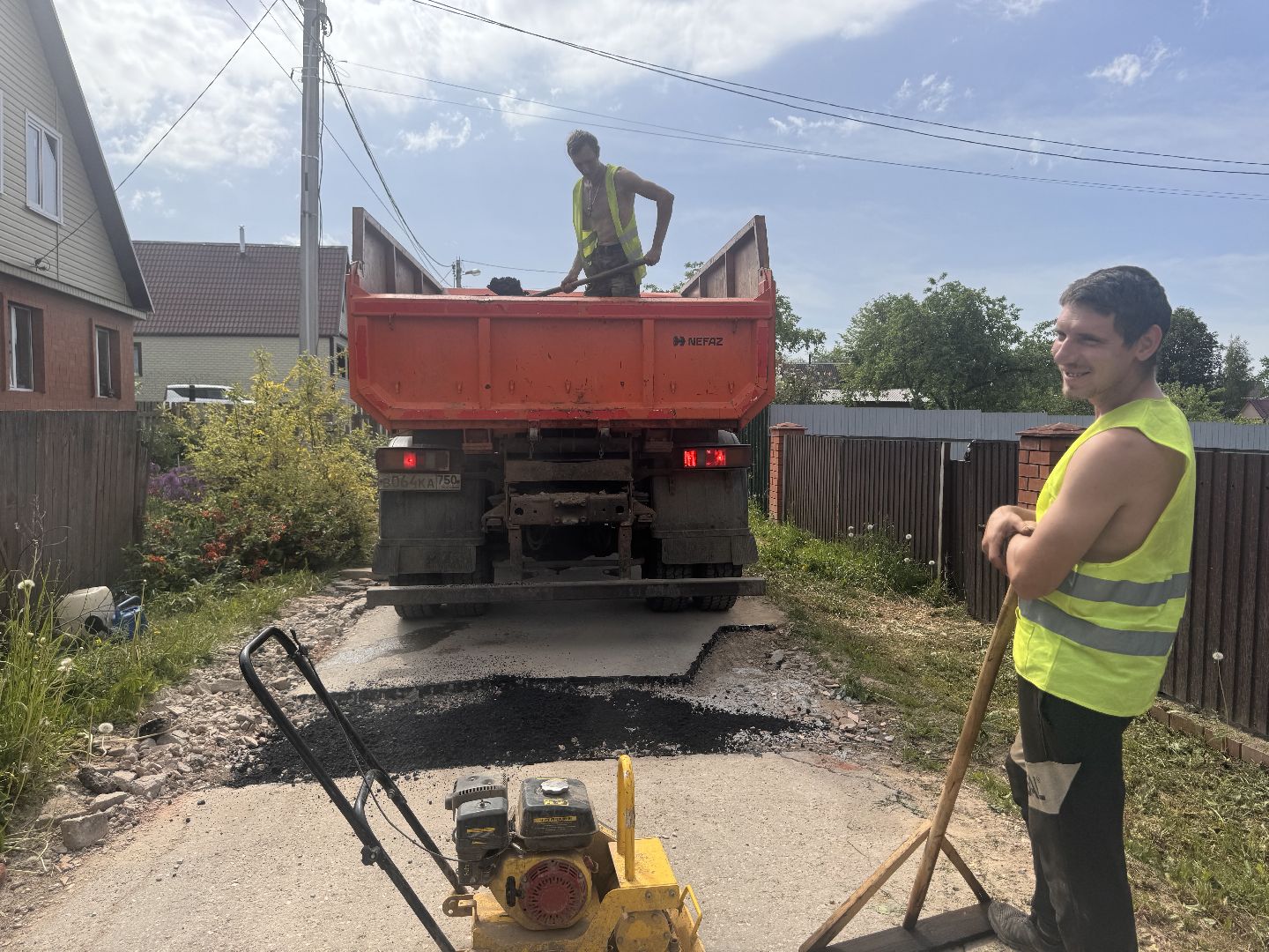 шаховская, коммунальная служба, ямочный ремонт,
