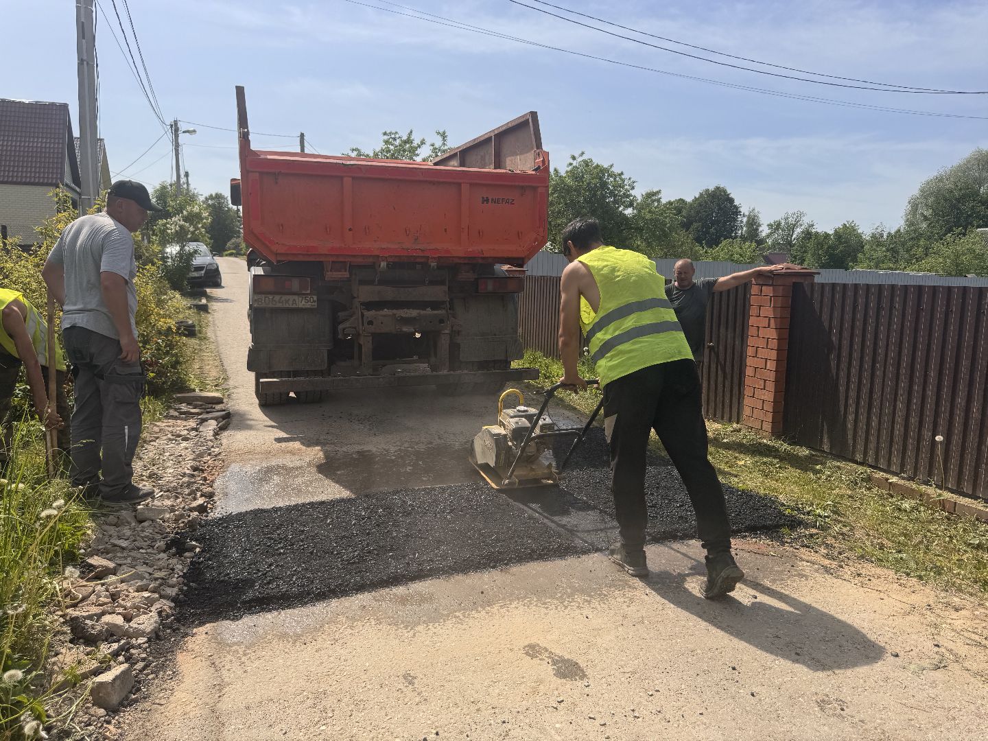 шаховская, коммунальная служба, ямочный ремонт,