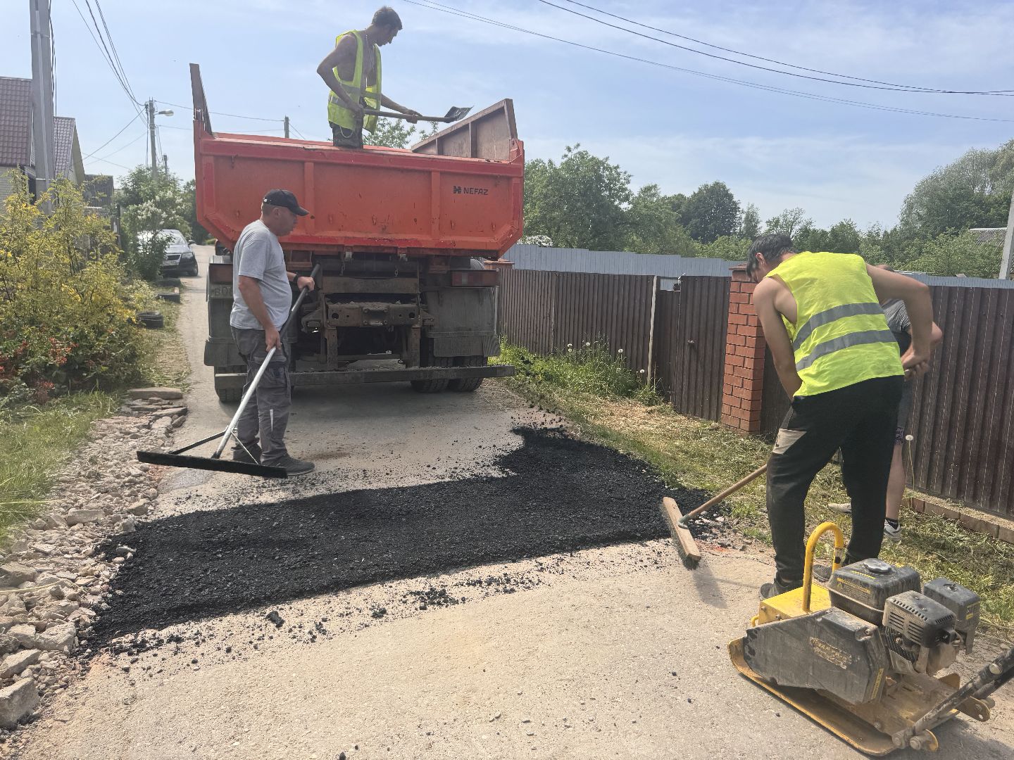 шаховская, коммунальная служба, ямочный ремонт,