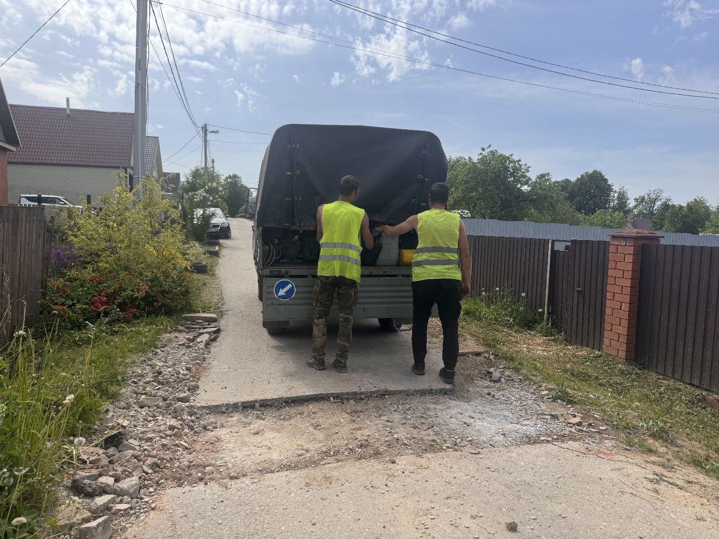 шаховская, коммунальная служба, ямочный ремонт,