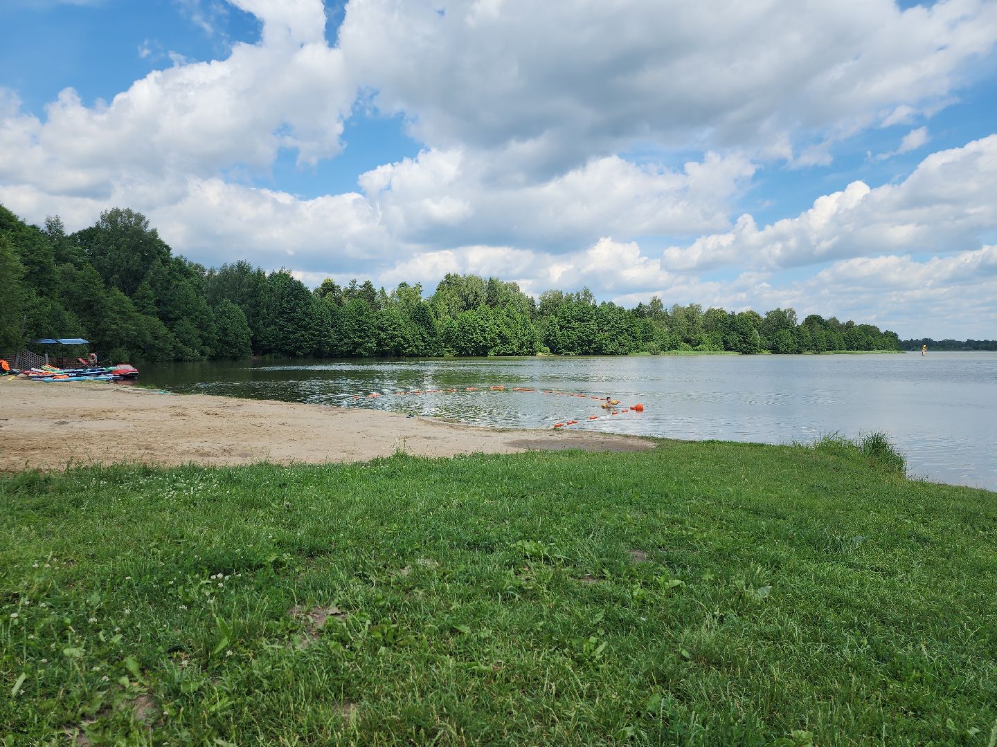 пляжный сезон, купальный сезон, озеро, Бисерово, Богородский городской округ,