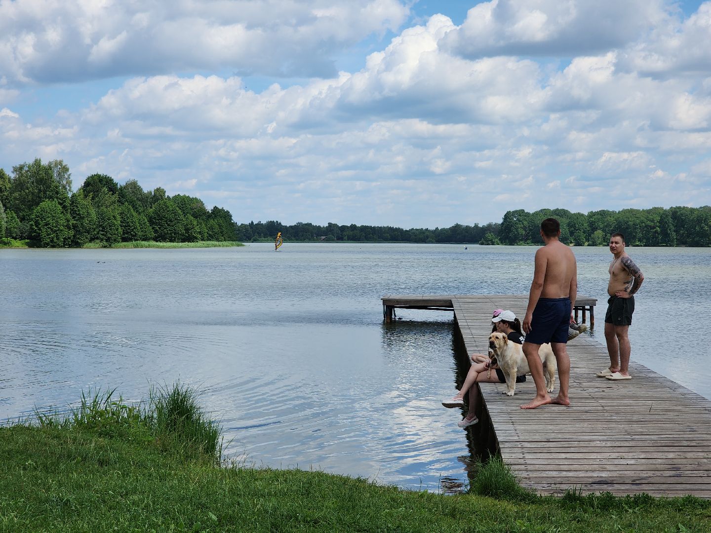 пляжный сезон, купальный сезон, озеро, Бисерово, Богородский городской округ,