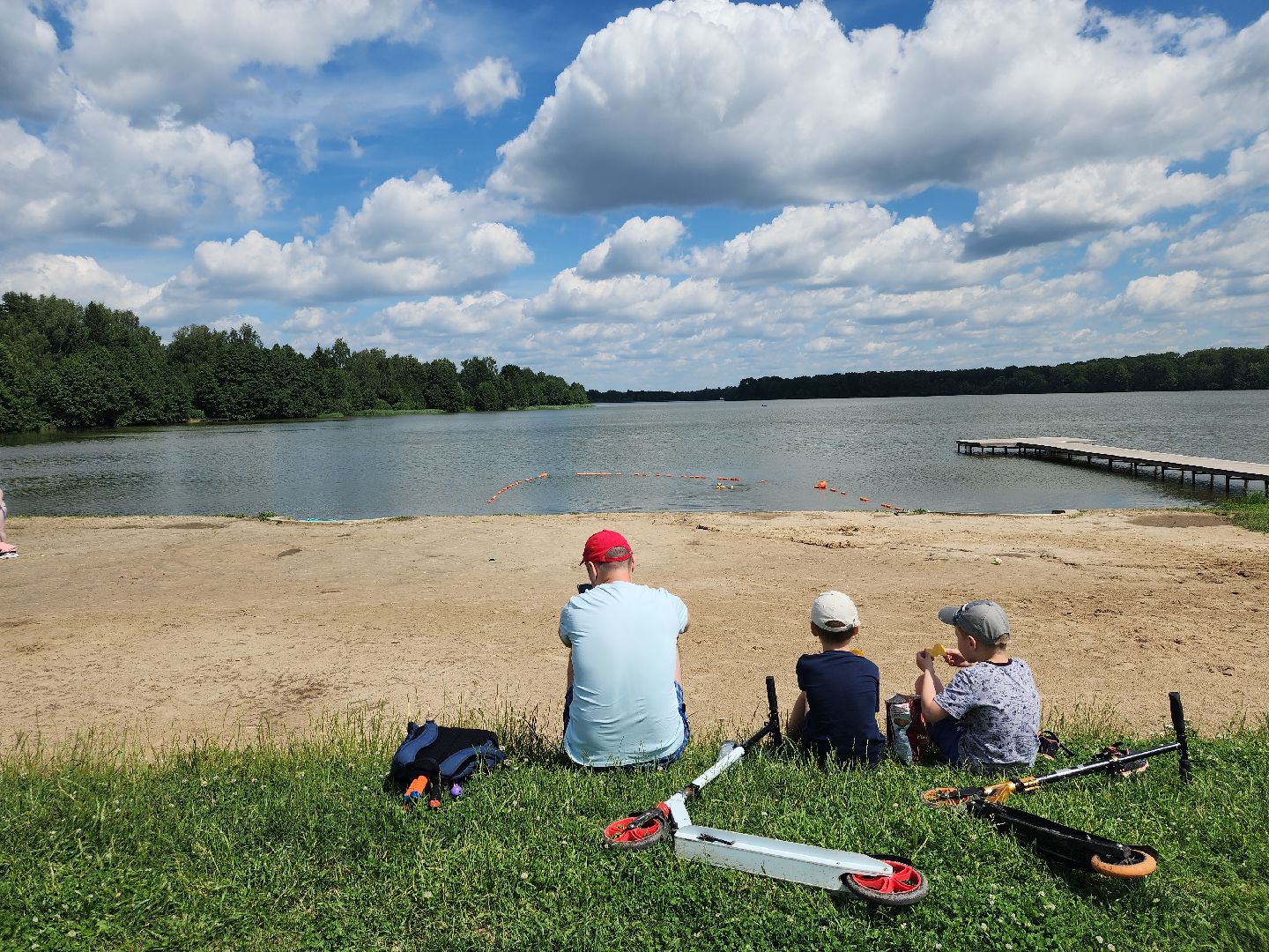 пляжный сезон, купальный сезон, озеро, Бисерово, Богородский городской округ,