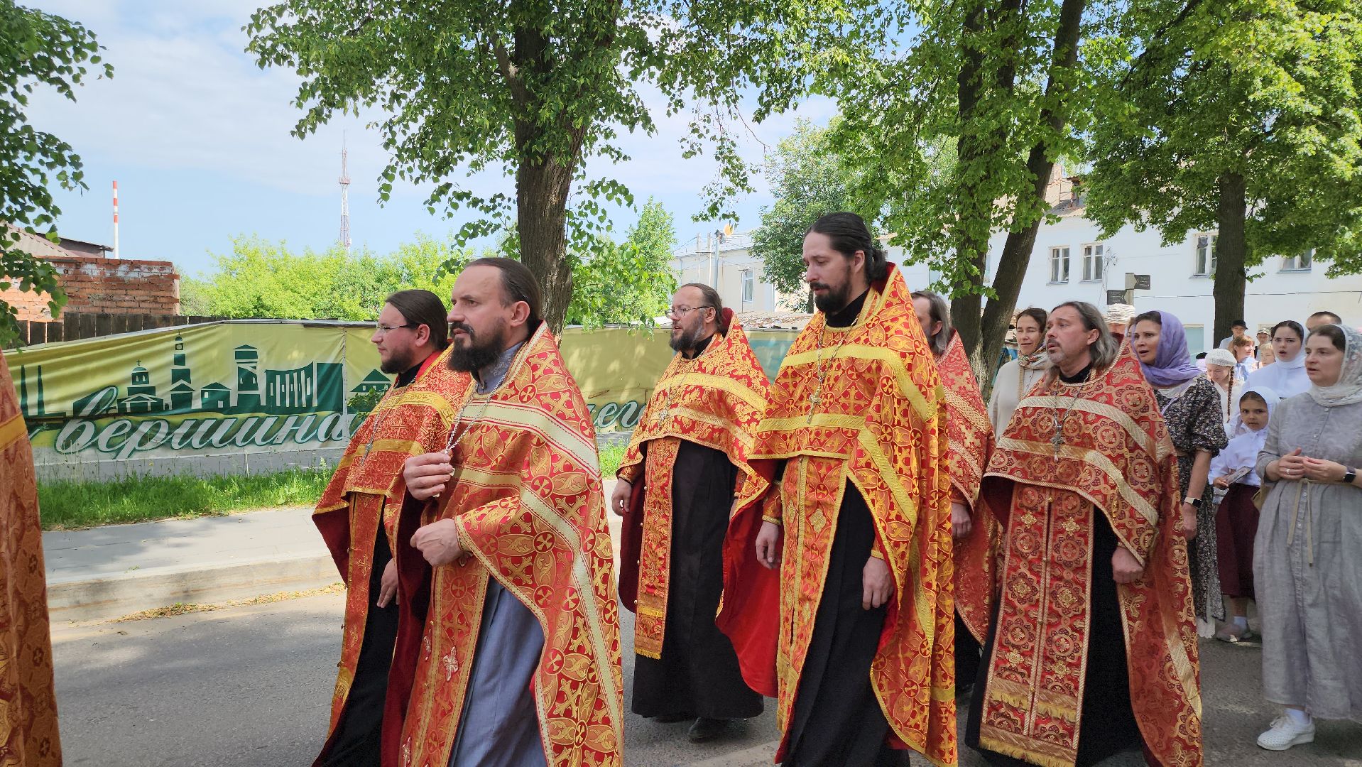 кашира, детский крестный ход, пасха, православие, церковь, преображенский собор, введенский храм,