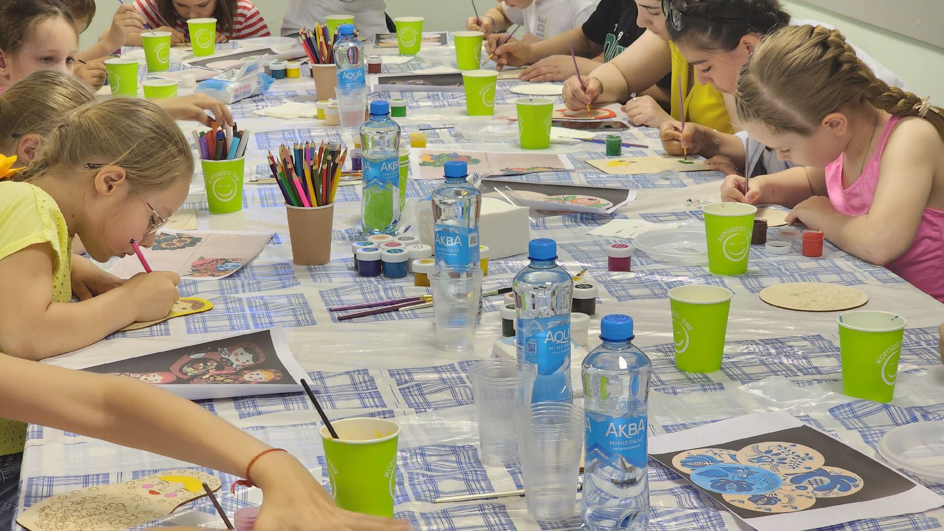 долгопрудный, день защиты детей, гжель, промыслы, общественники, мастер класс,