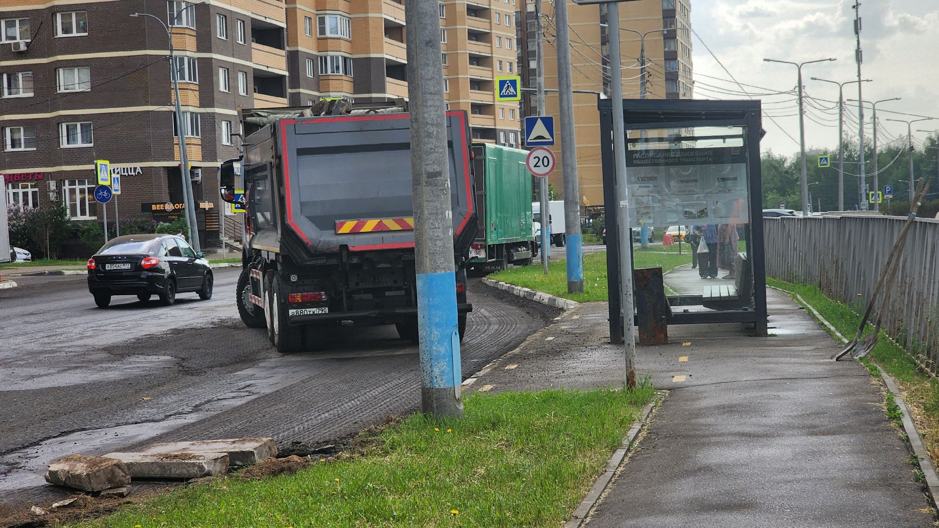 долгопрудный, бордюр, ремонт, асфальт, благоустойство,