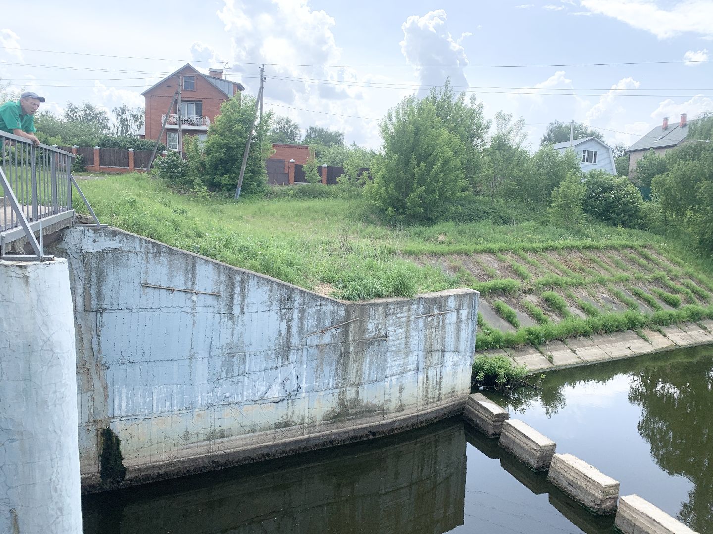 Балашиха, Подмосковье, Река Вьюнка, Село Новый Милет, водоемы, плотина, гидротехнические сооружения,