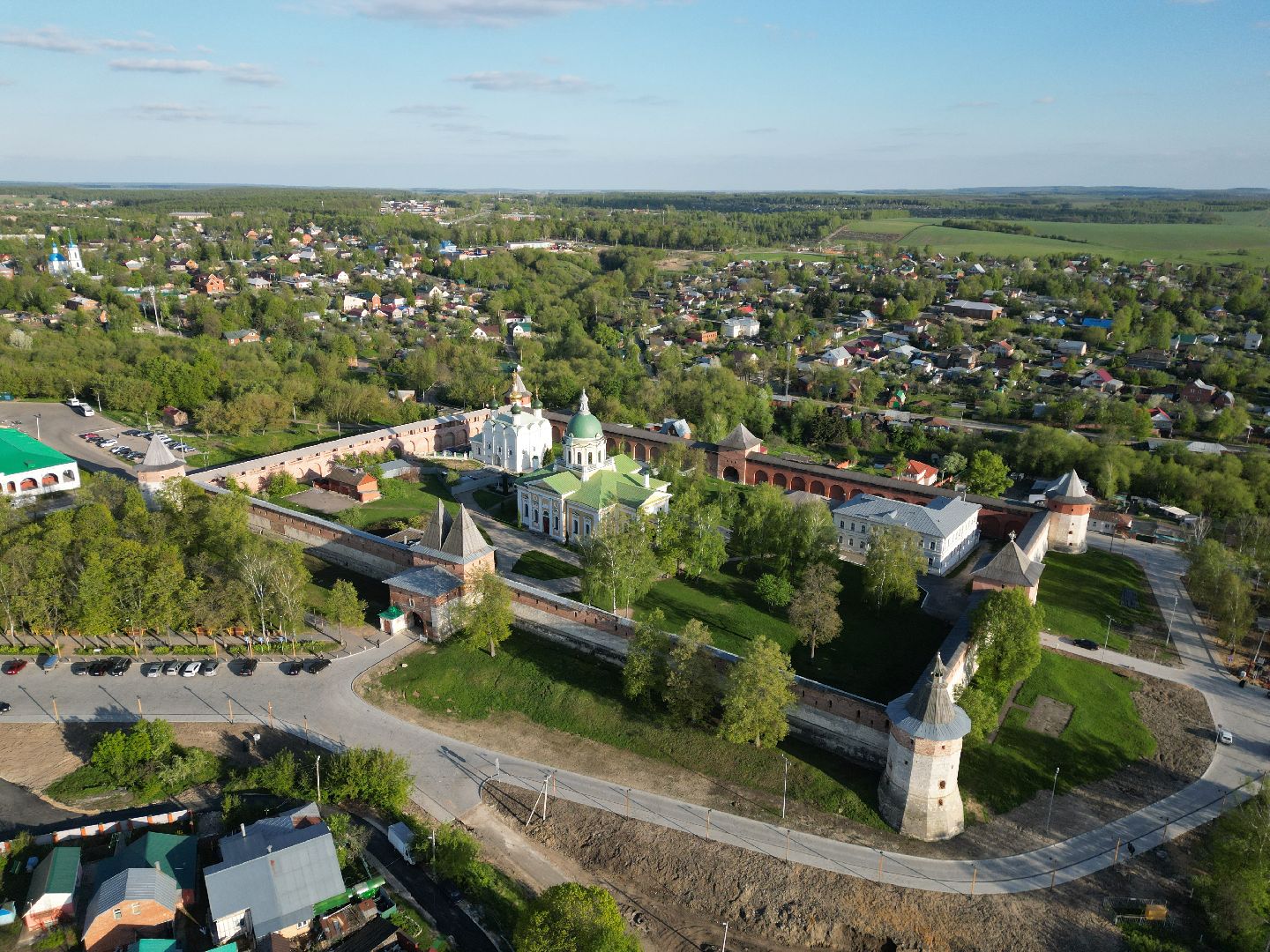 видео с коптера, зарайск, культура,