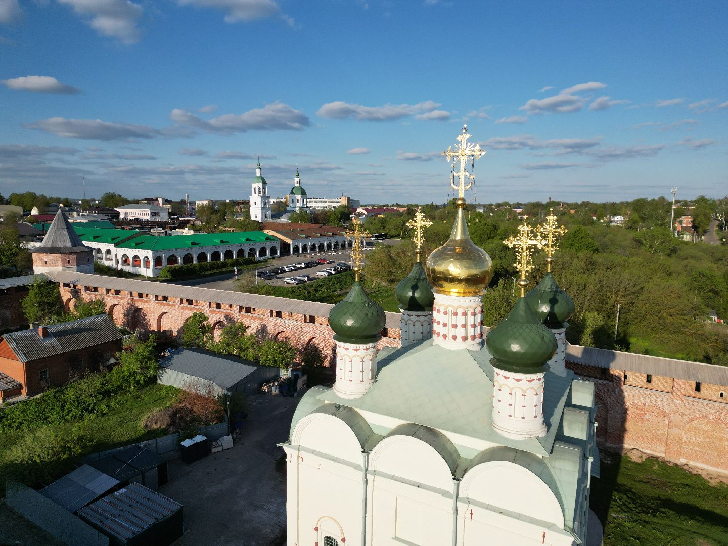 видео с коптера, зарайск, культура,