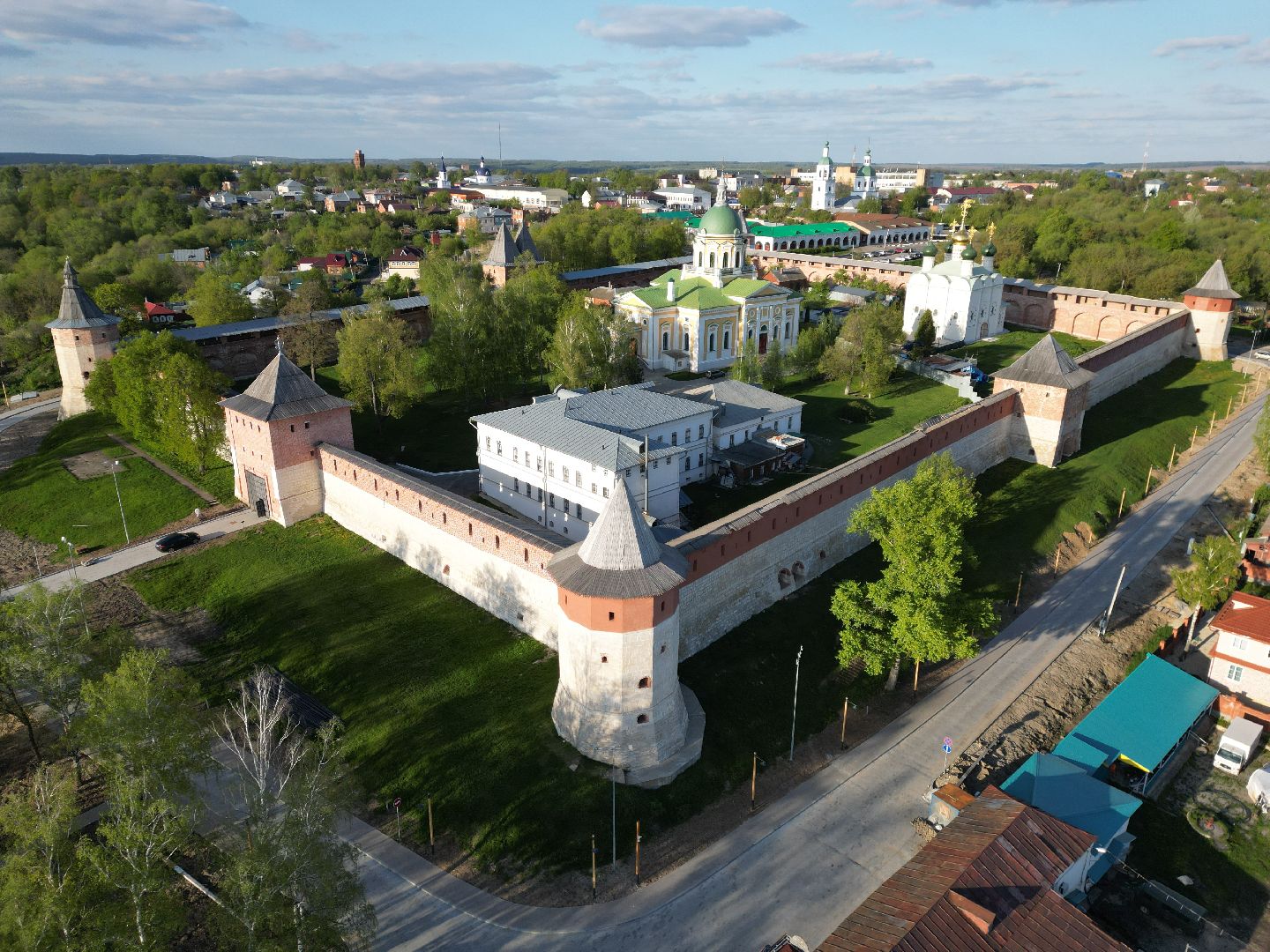 видео с коптера, зарайск, культура,