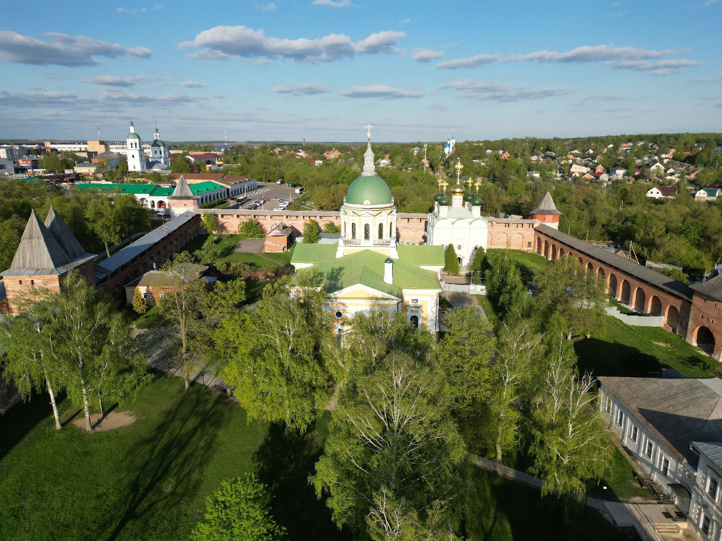 видео с коптера, зарайск, культура,