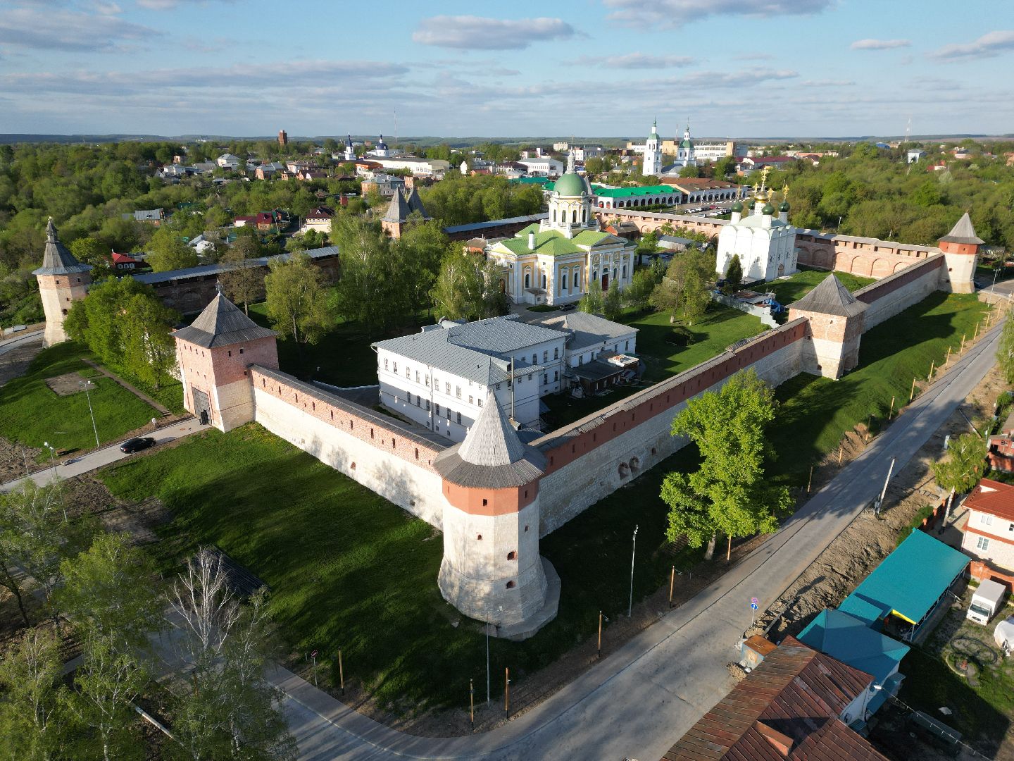 видео с коптера, зарайск, культура,