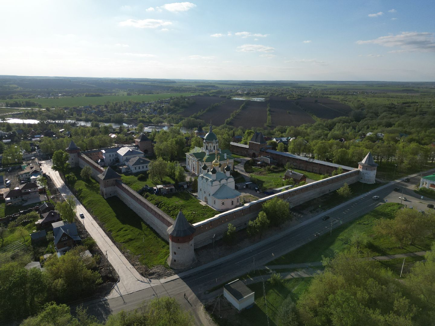 видео с коптера, зарайск, культура,