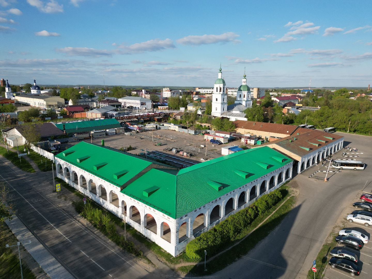 видео с коптера, зарайск, культура,