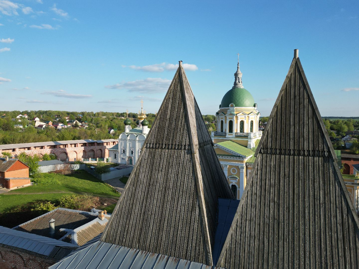 видео с коптера, зарайск, культура,