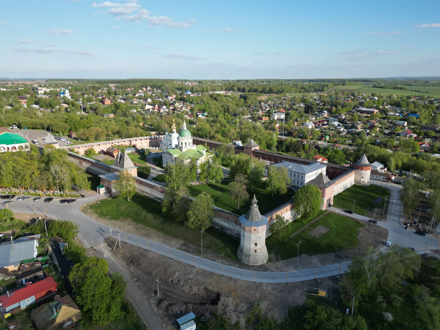видео с коптера, зарайск, культура,