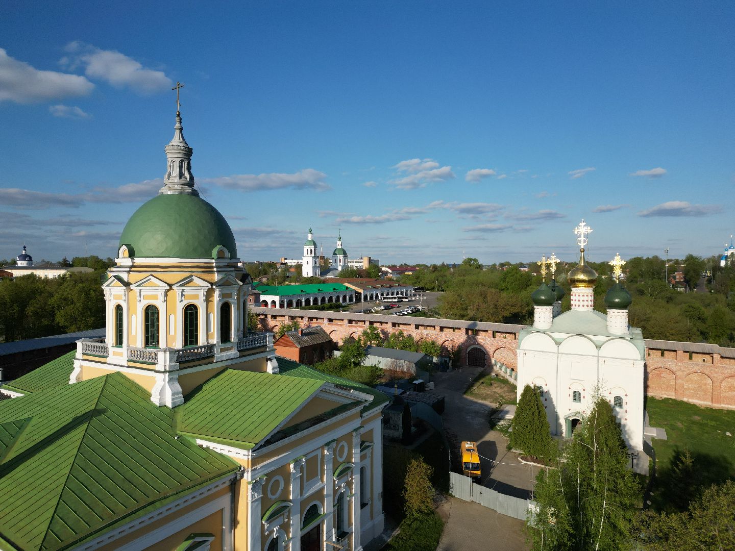 видео с коптера, зарайск, культура,